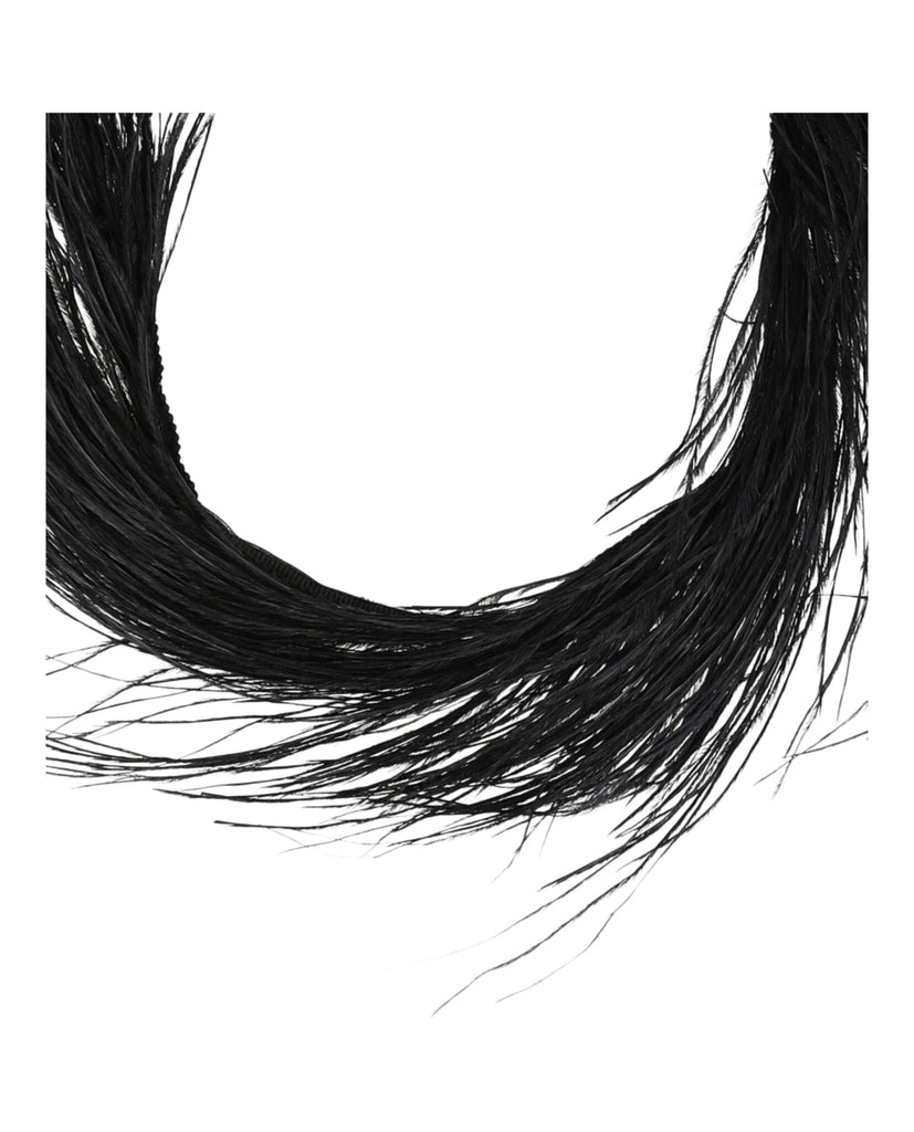Ostrich Feather Choker Necklace