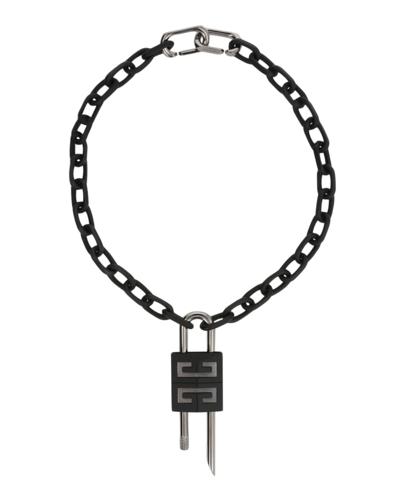 Crystal Embellished 4G Padlock Necklace