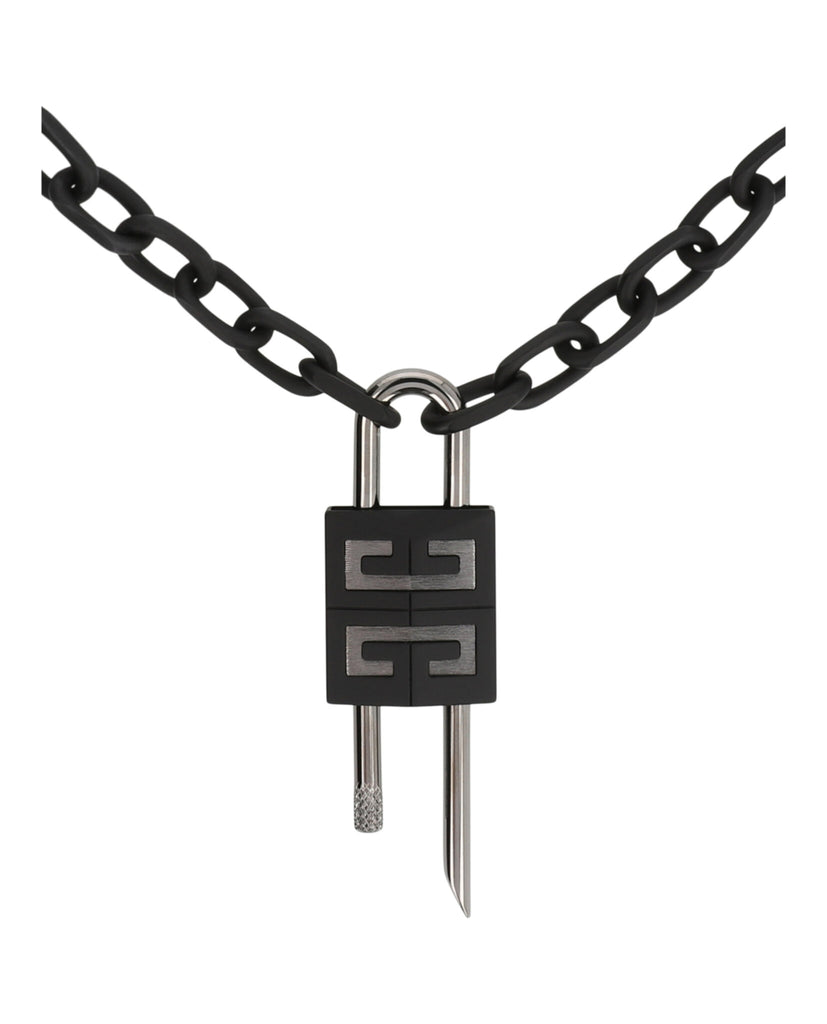 Crystal Embellished 4G Padlock Necklace