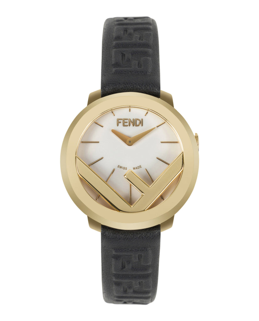 F is Fendi Leather Watch