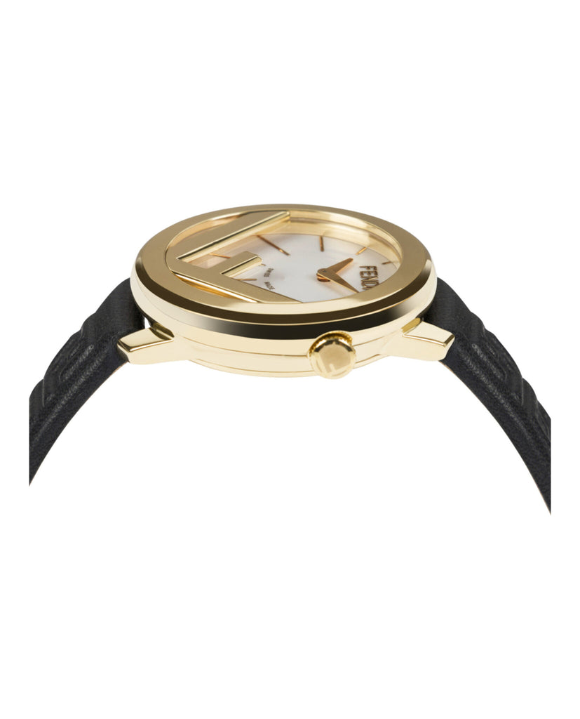 F is Fendi Leather Watch