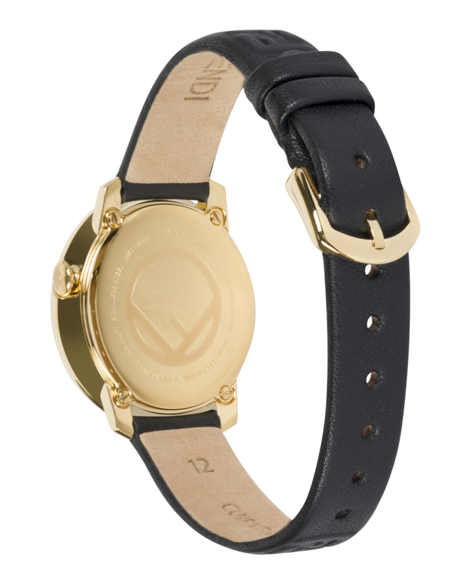 F is Fendi Leather Watch