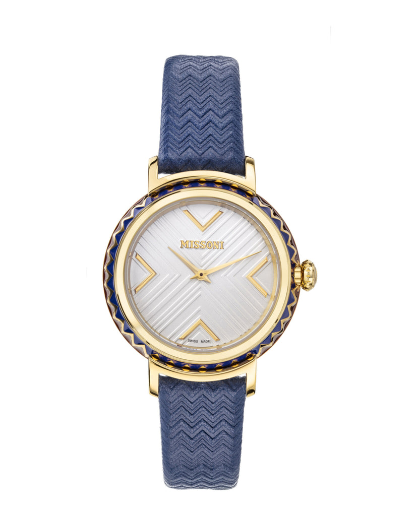 Missoni Missoni Chevron Leather Watch