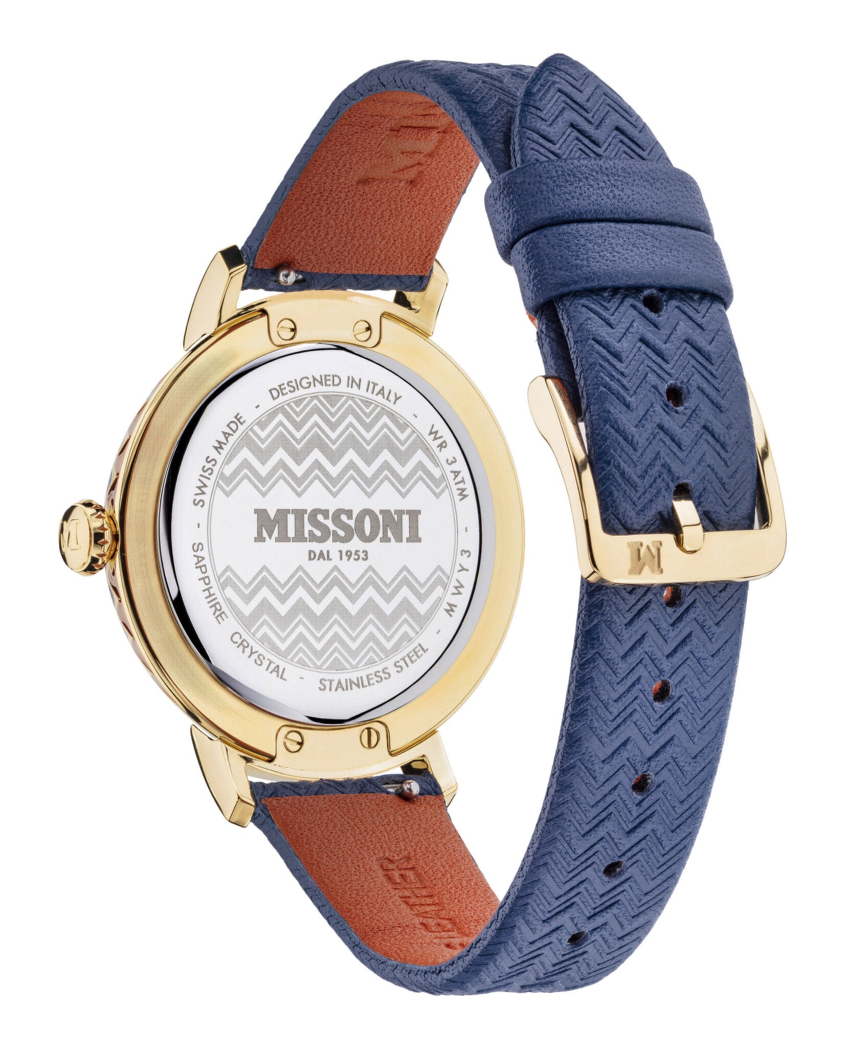Missoni Missoni Chevron Leather Watch