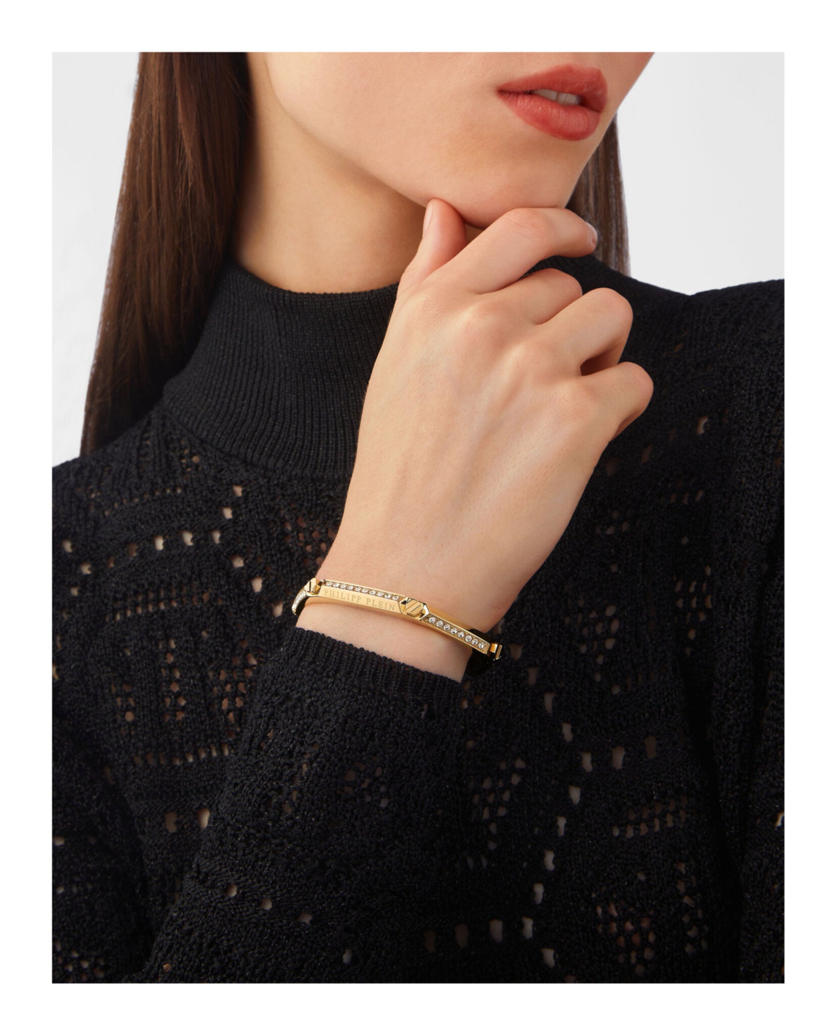 The Plein Cuff Crystal Bangle Bracelet