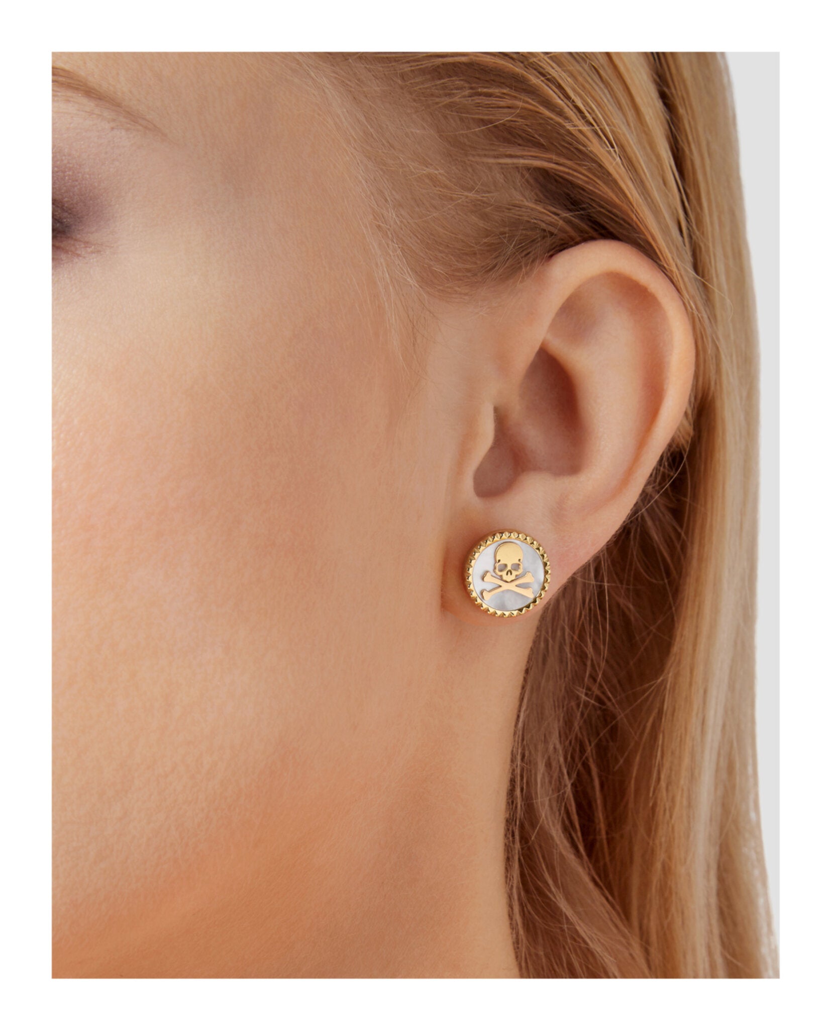 Plein Mini Logo Stud Earrings