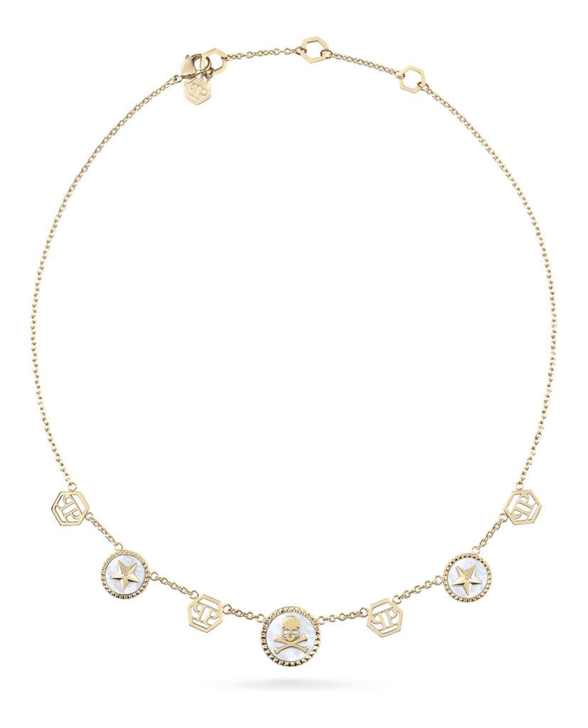 Plein Mini Logo Cable Chain Necklace