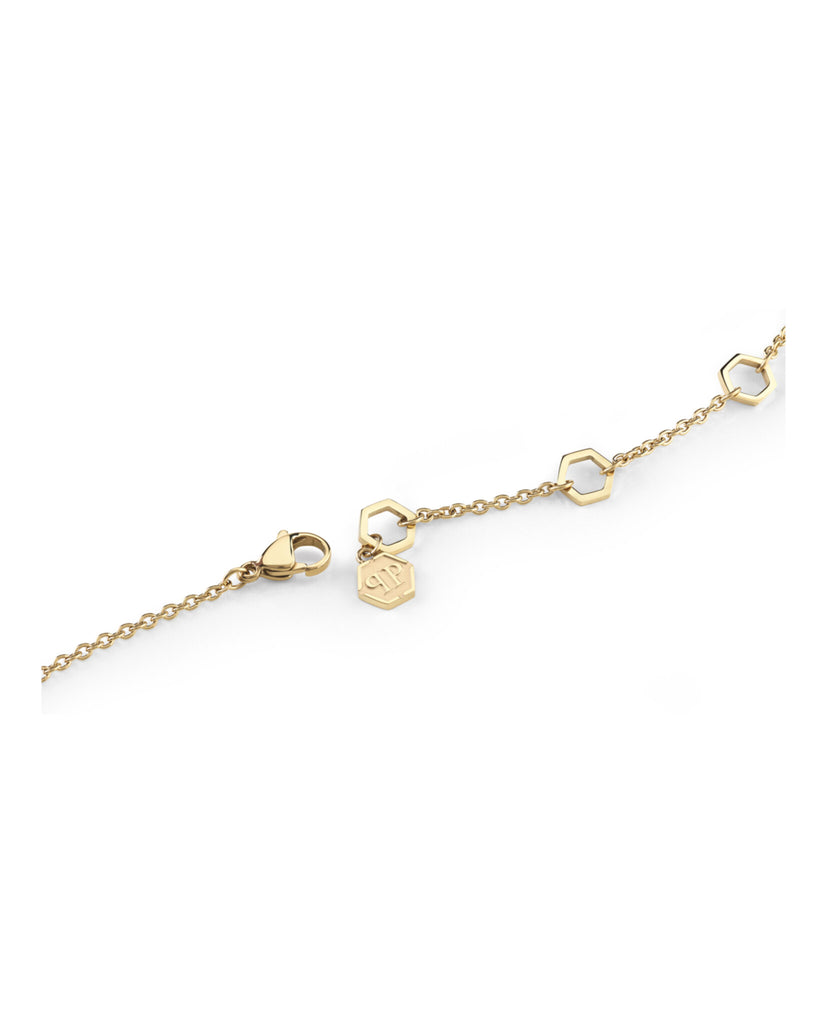 Plein Mini Logo Cable Chain Necklace