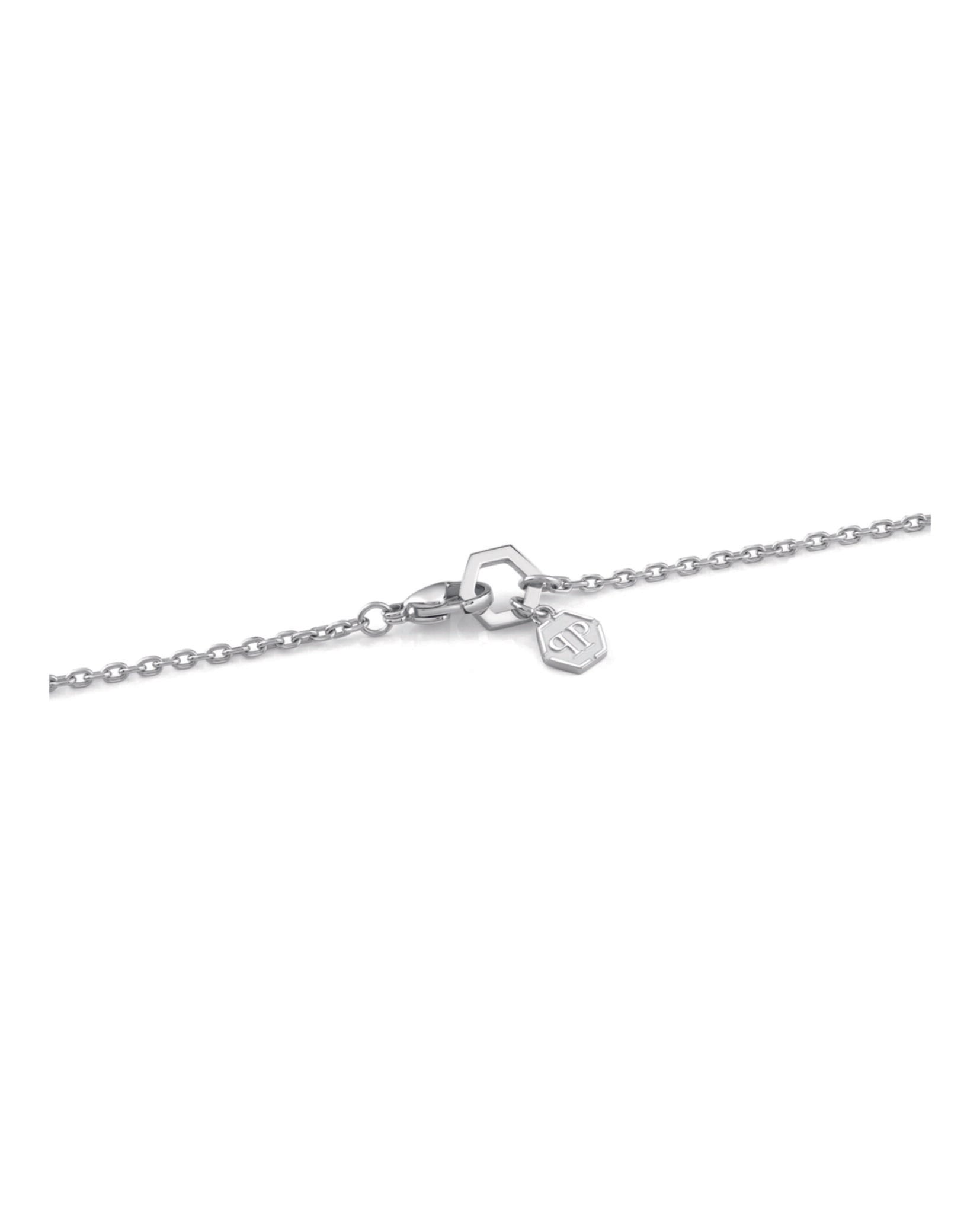 Sliding $kull Crystal Cable Chain Necklace