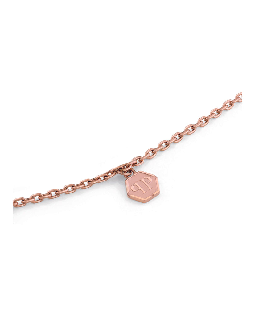 Sliding $kull Crystal Cable Chain Bracelet