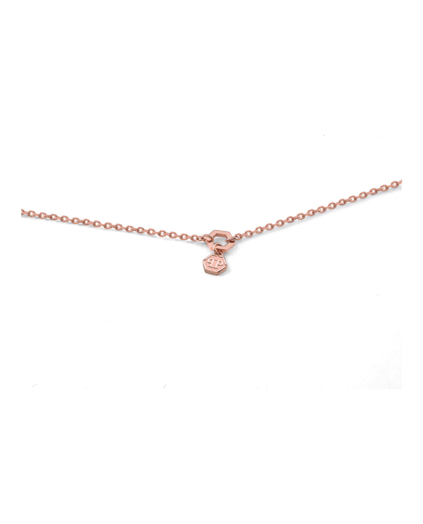 Sliding $kull Crystal Cable Chain Necklace