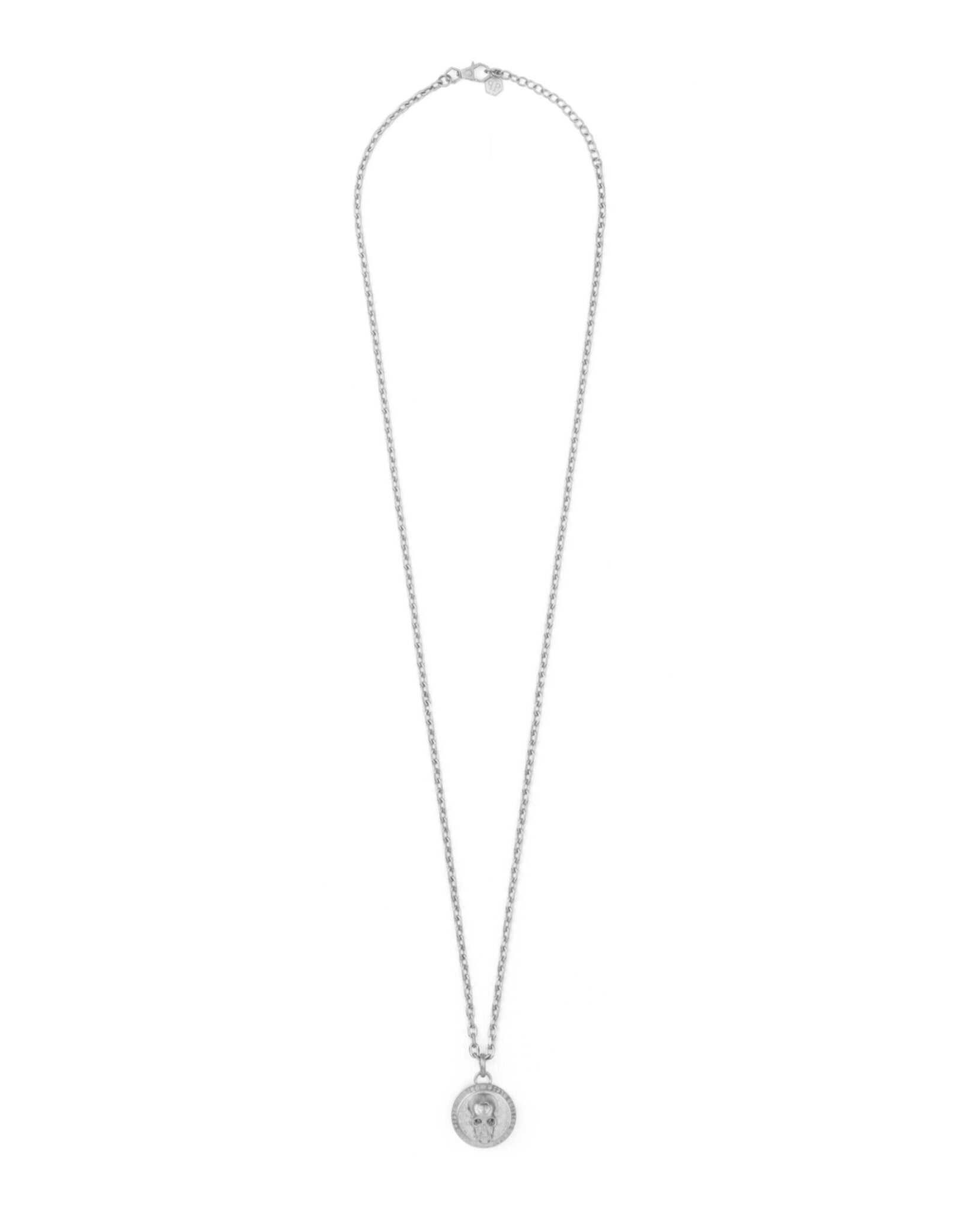3D $kull Crystal Cable Chain Necklace