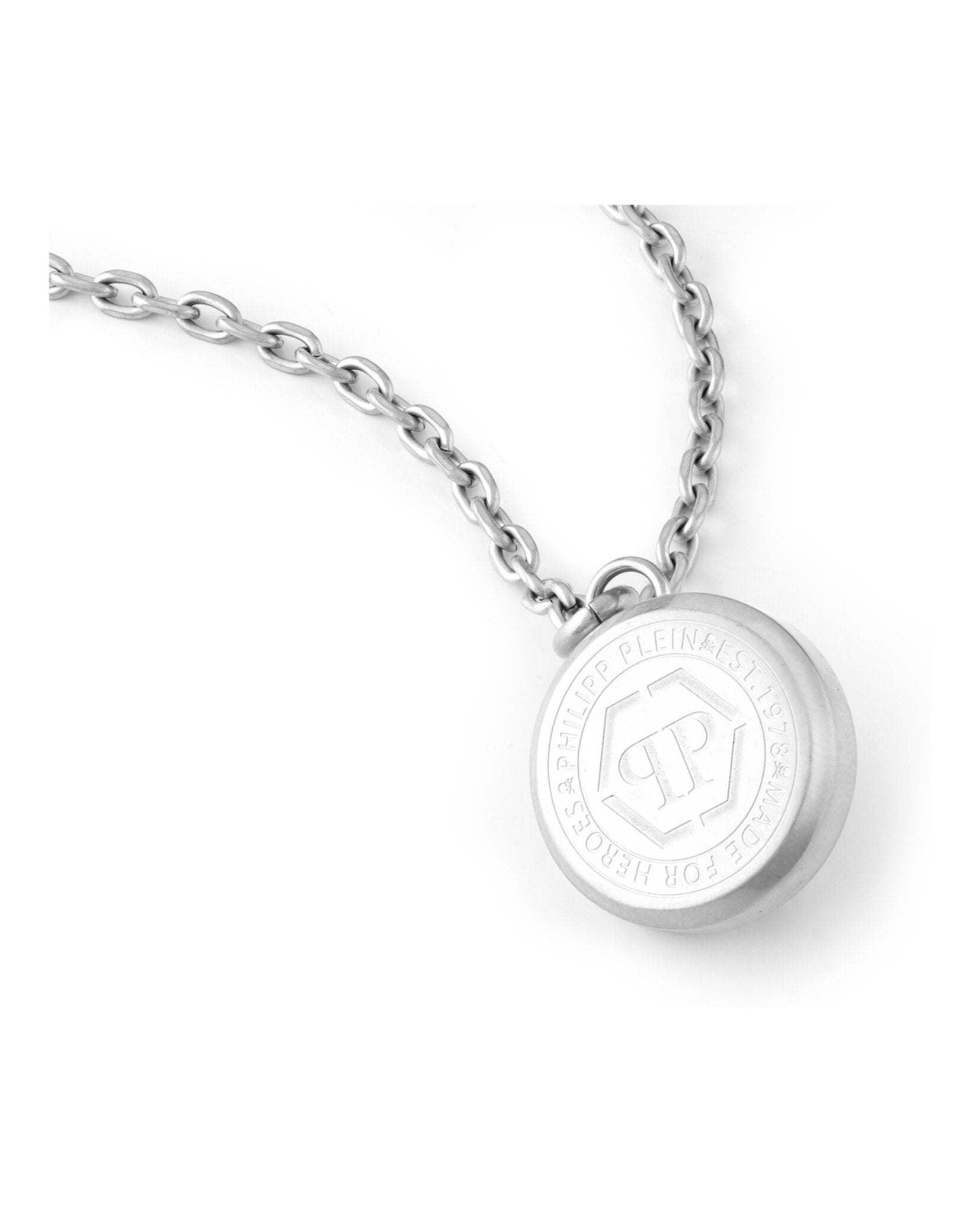 3D $kull Crystal Cable Chain Necklace