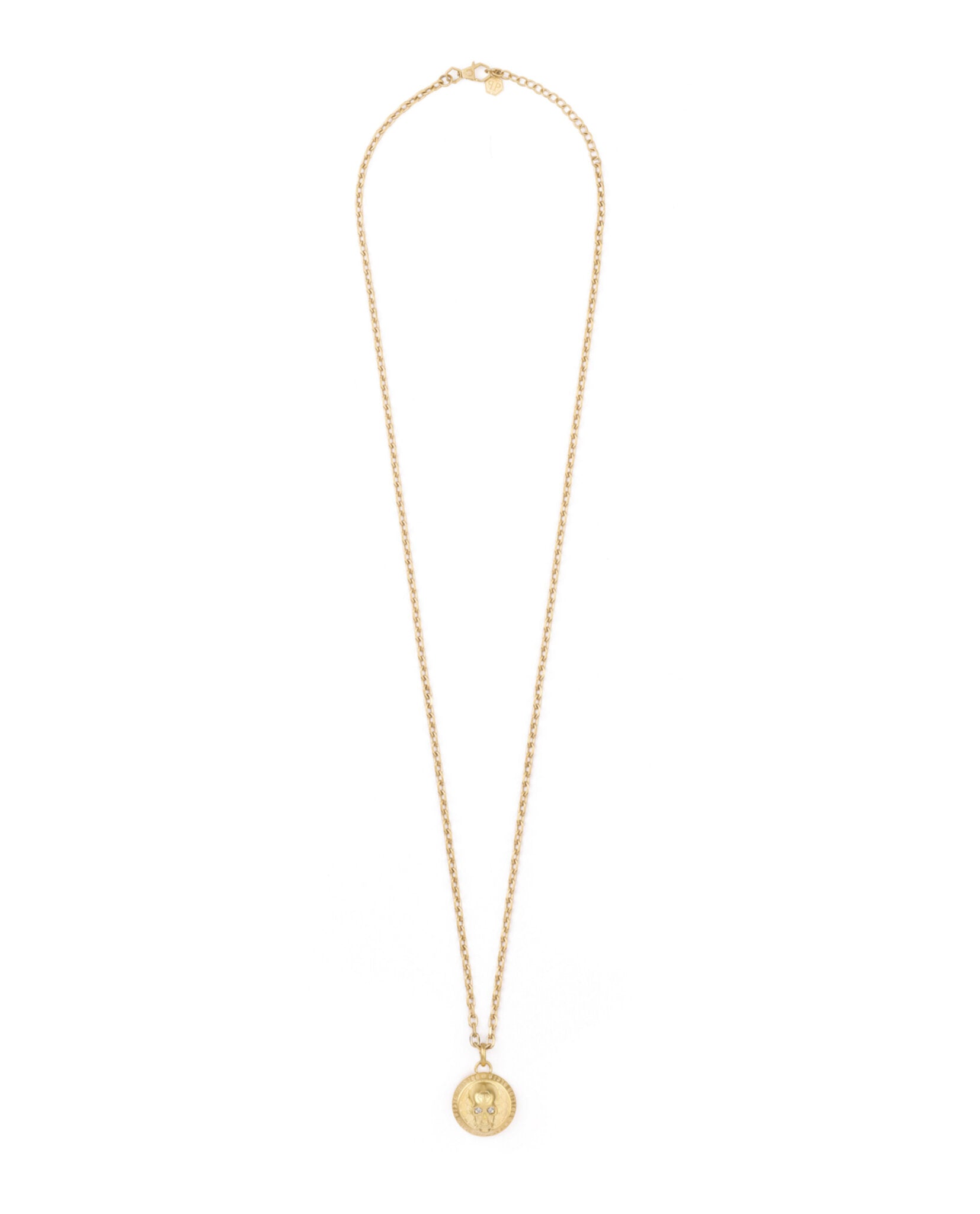 3D $kull Crystal Cable Chain Necklace