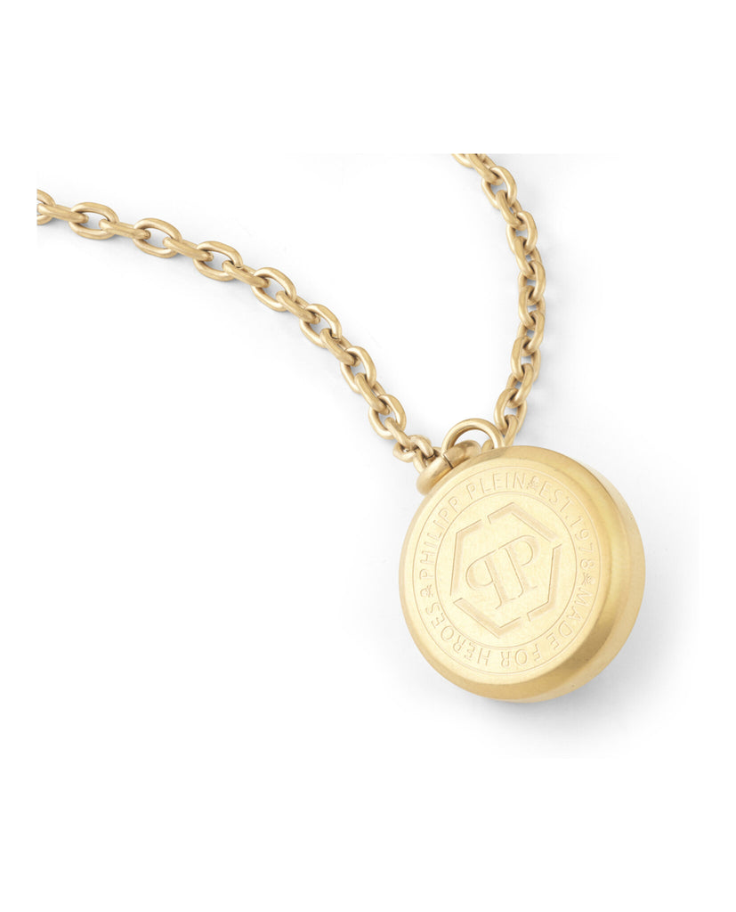 3D $kull Crystal Cable Chain Necklace