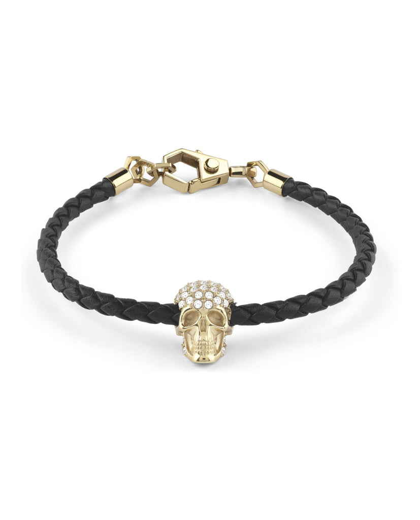 Plein Enigma Crystal Calf Leather Bracelet