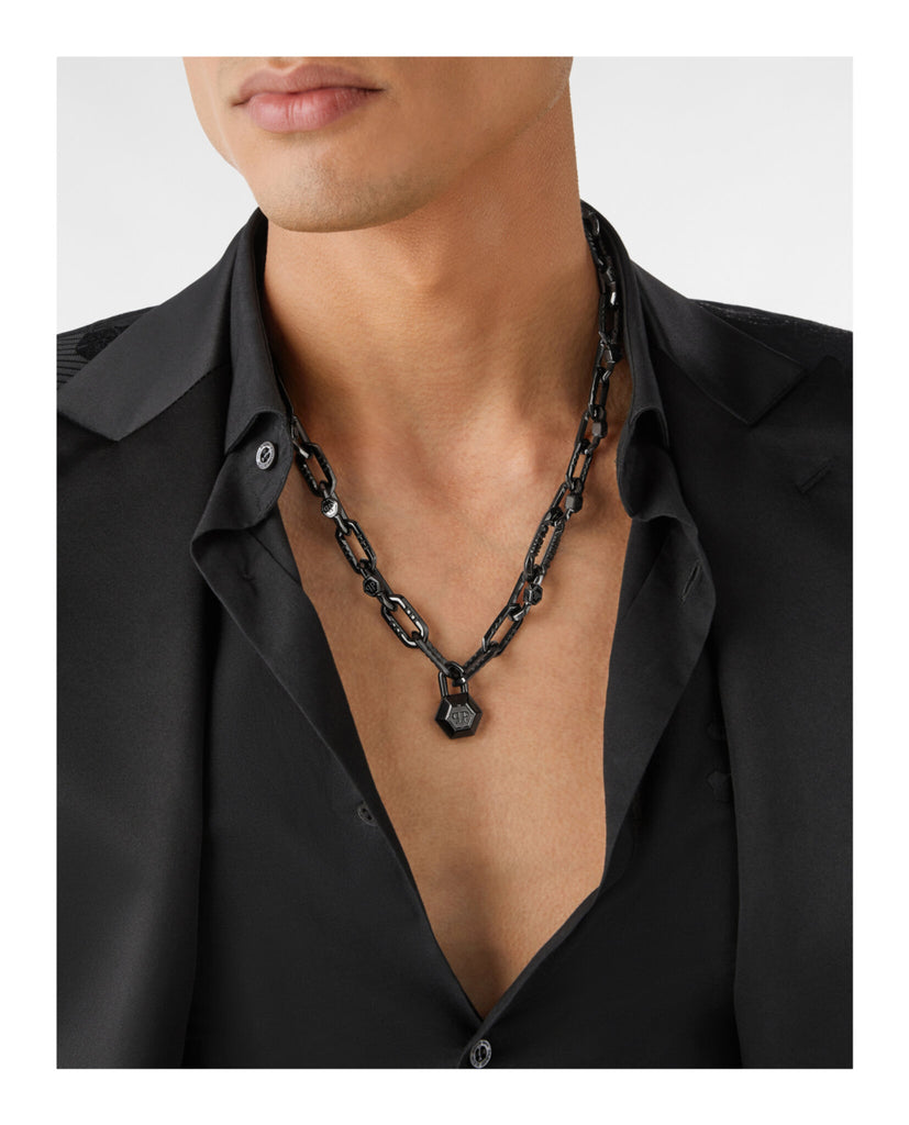 Plein Edge Cable Chain Necklace