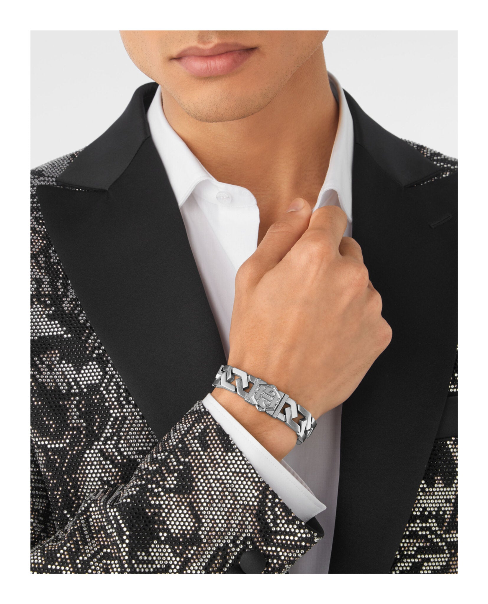 Hexagon Tactical Buckle Cable Chain Bracelet