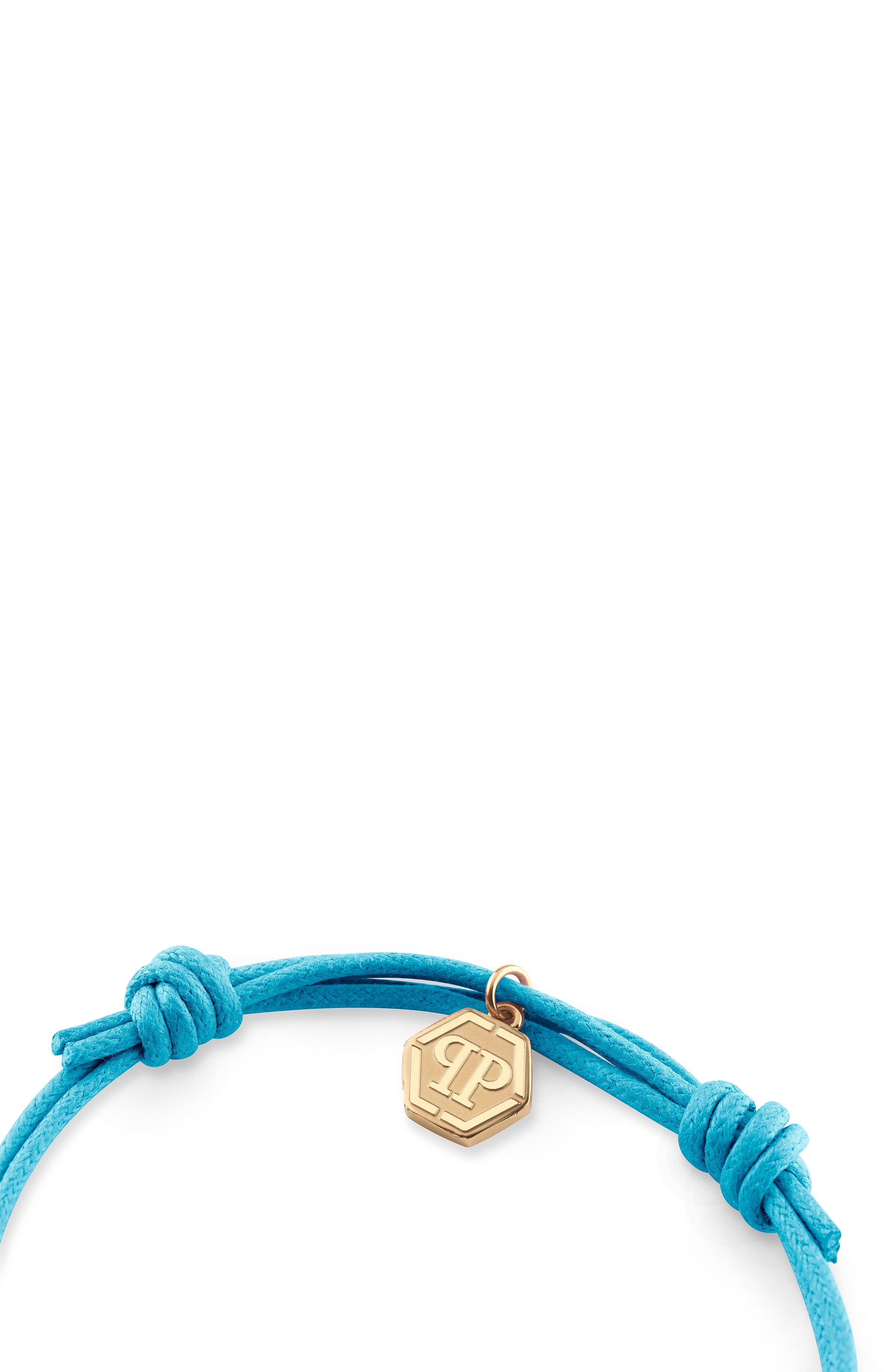 Linked Crystal Cotton Cord Bracelet