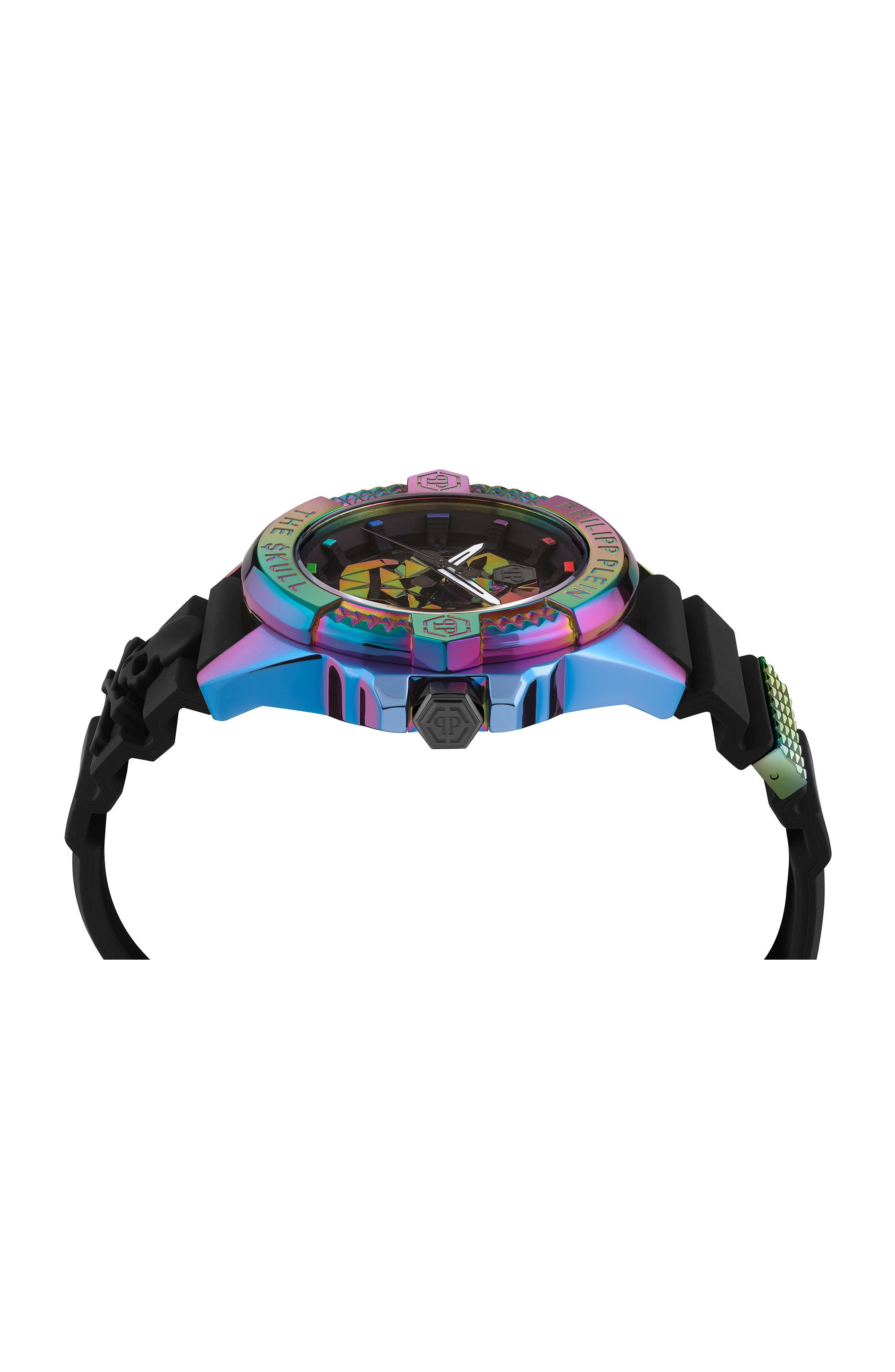 The $kull Rainbow Silicone Watch