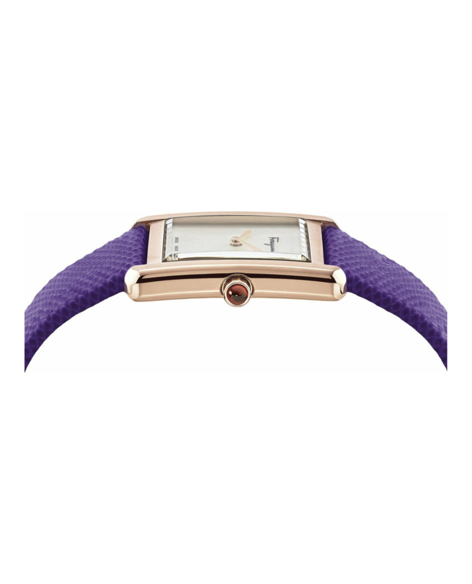 Salvatore Ferragamo 腕時計 レザーバンド　パープル Ferragamo Womens Ferragamo Portrait Watches | MadaLuxe Time