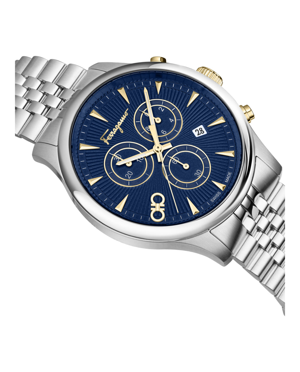 腕時計その他 Ferragamo Gancini Leather Watch With Silver Sunray Dial Salvatore Ferragamo Double Gancini Bracelet Watch – SOULER