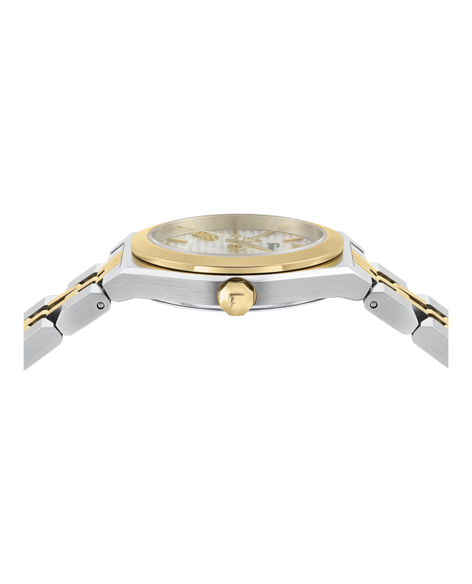 【FERRAGAMO】Vega New Diamond Watch ブラウン文字盤 28mm Ferragamo Mens Vega Watches | Direct Luxury