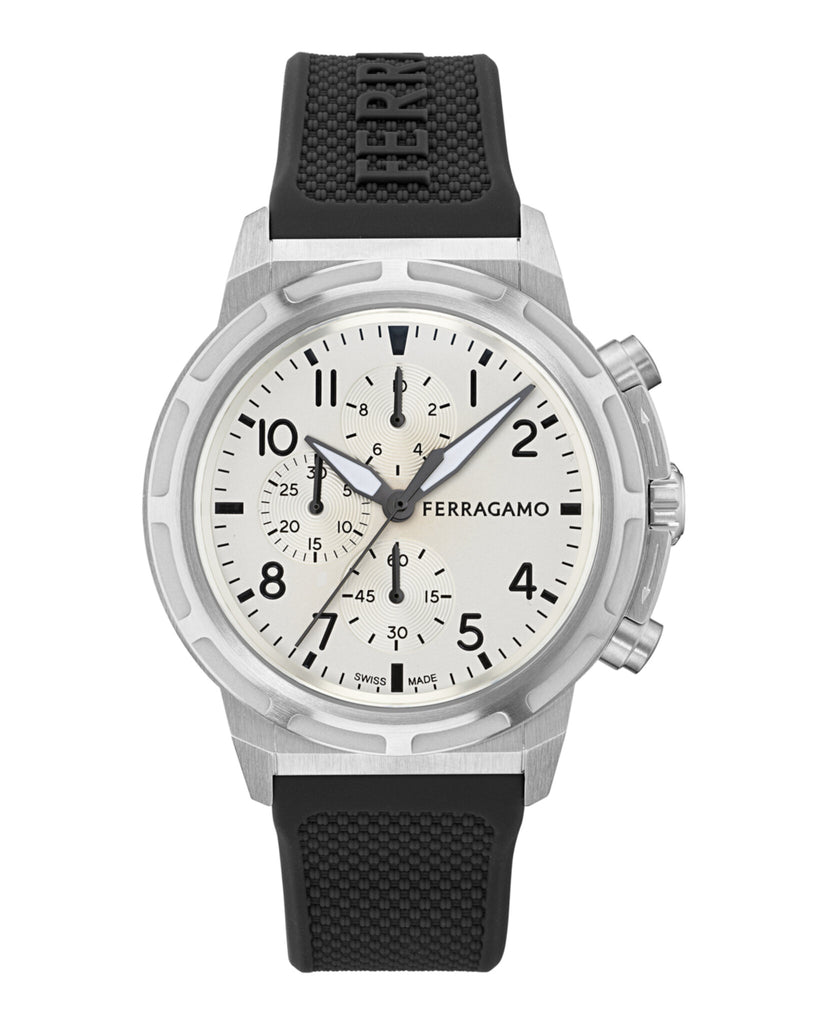 Ferragamo Sport Chrono Silicone Watch