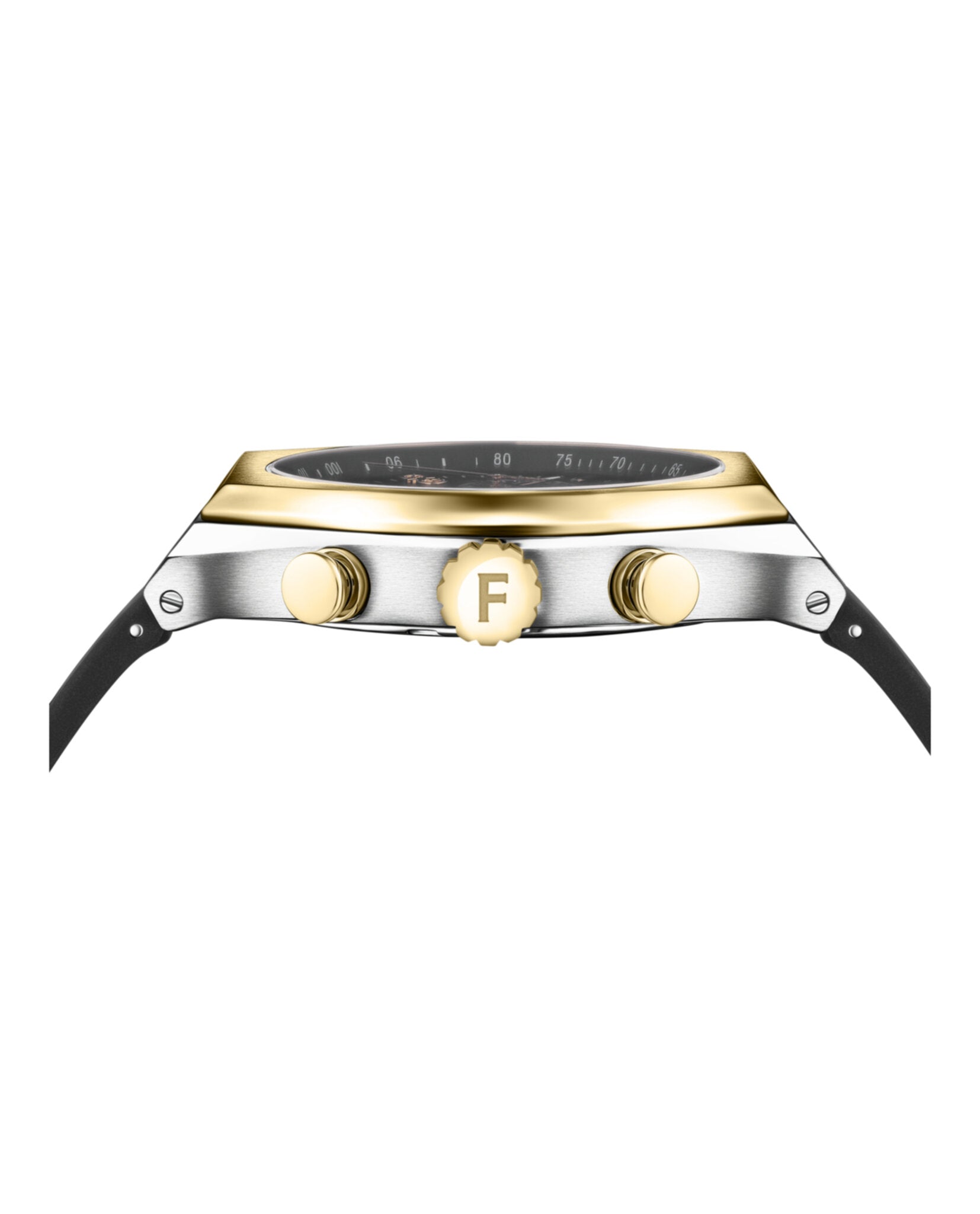 Ferragamo Tonneu Chrono Silicone Watch