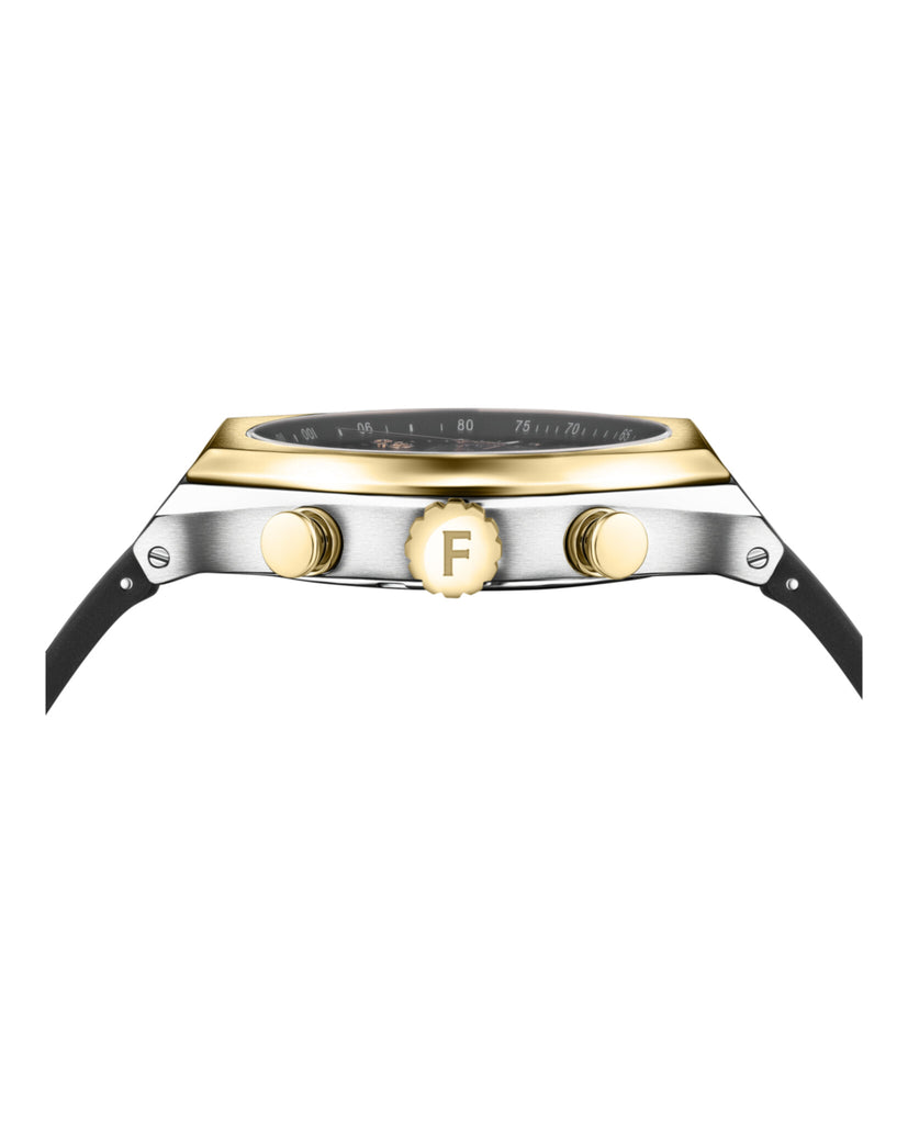 Ferragamo Tonneu Chrono Silicone Watch