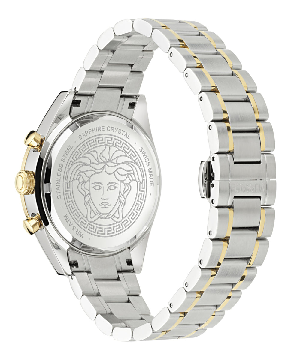VERSACE 腕時計 VE2U00924 メンズ クロノグラフ グリーン文字盤 Versace Hellenyium Chronograph Quartz Green Dial Men's Watch