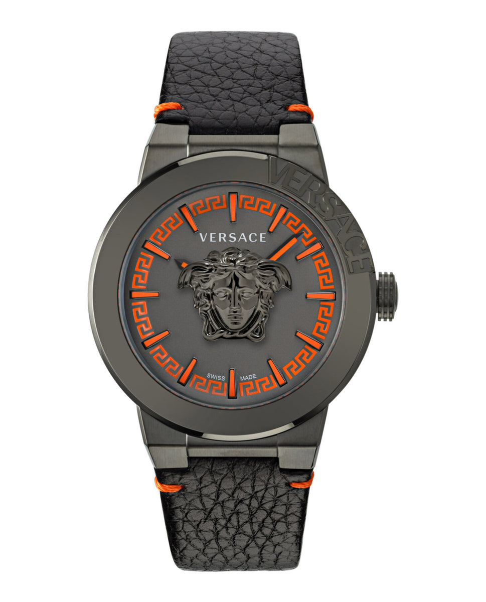 アナログ腕時計 Versace Medusa Infinite IP Black 38mm Bracelet Fashion Watch Versace Womens Medusa Infinite IP Black 38mm Bracelet