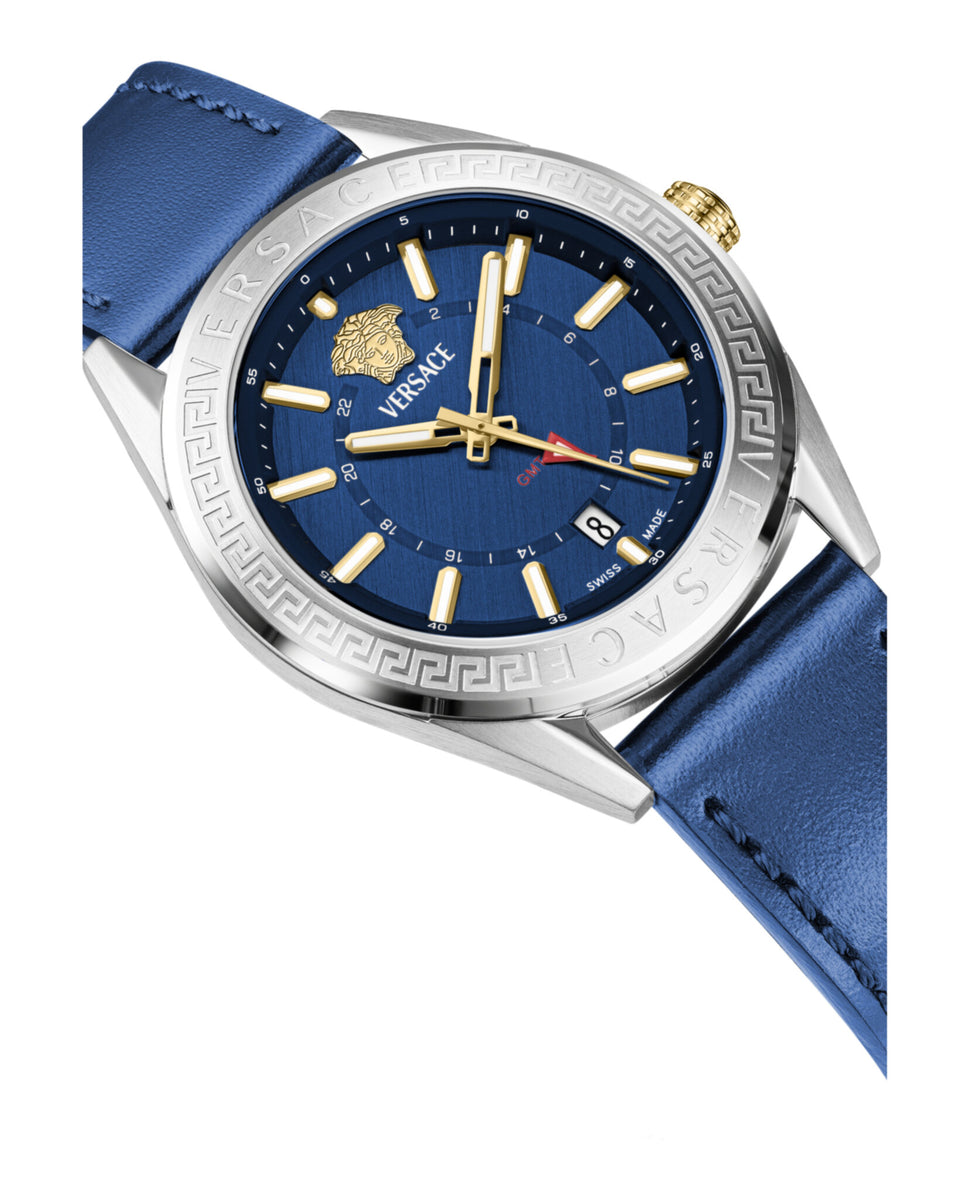 VERSACE ヴェルサーチ 時計 メンズ vs-v11100017 GMT Versace Hellenyium GMT Black Dial Men's Watch V11100017