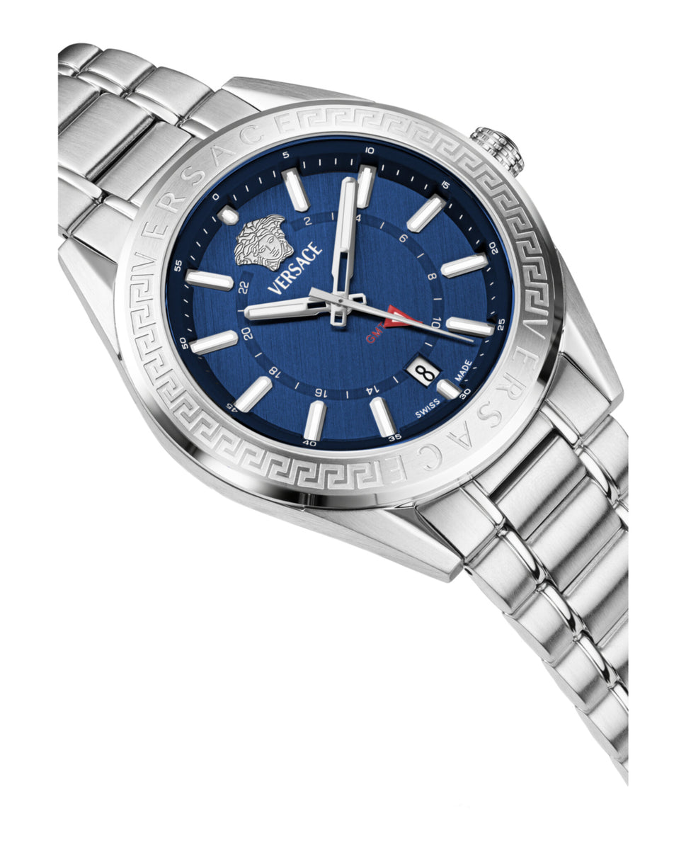 VERSACE GMTアラーム 腕時計 シルバー Versace Mens Watches | Direct Luxury