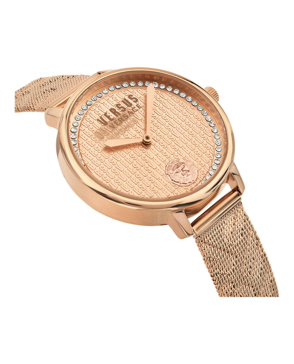 Versace versus crystal quartz La Villette Medusa tiger logo watch NEW Versus Versace La Villette Crystal Watch, 36mm | Bloomingdale main image 2