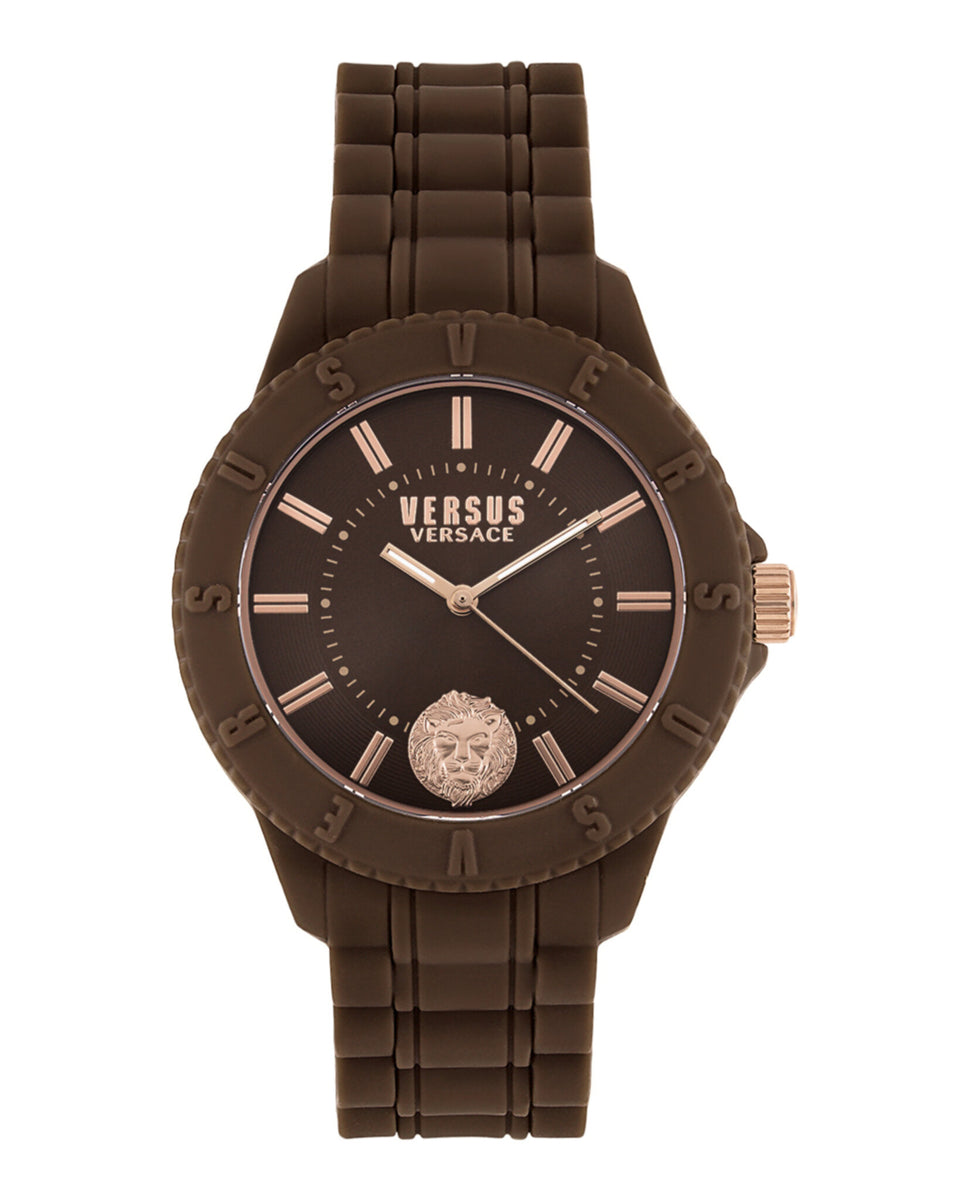 ? Versus by Versace Lion Head Leather Strap Watch Versus Versace Men main image 4