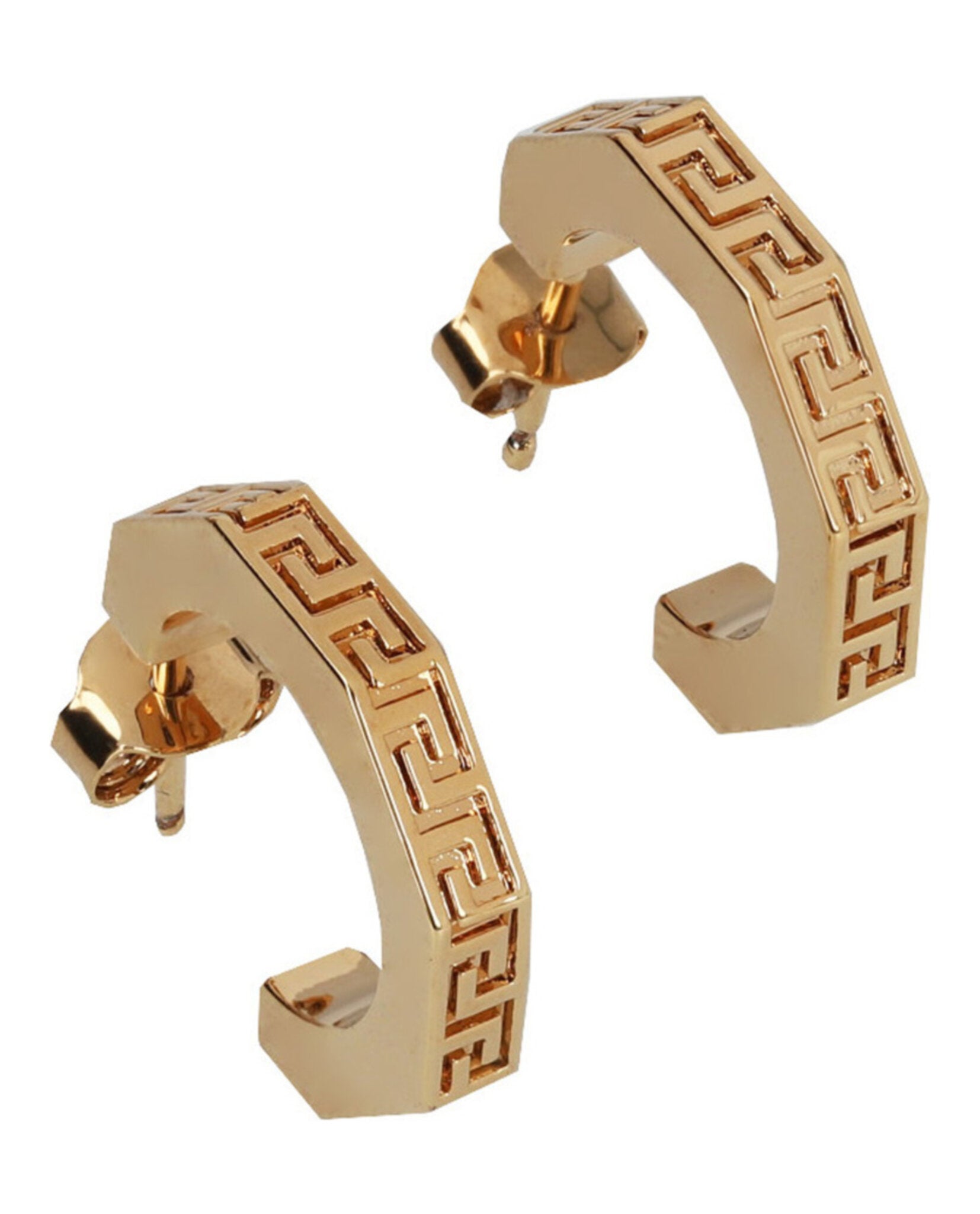 Greca Mini Hoop Earrings