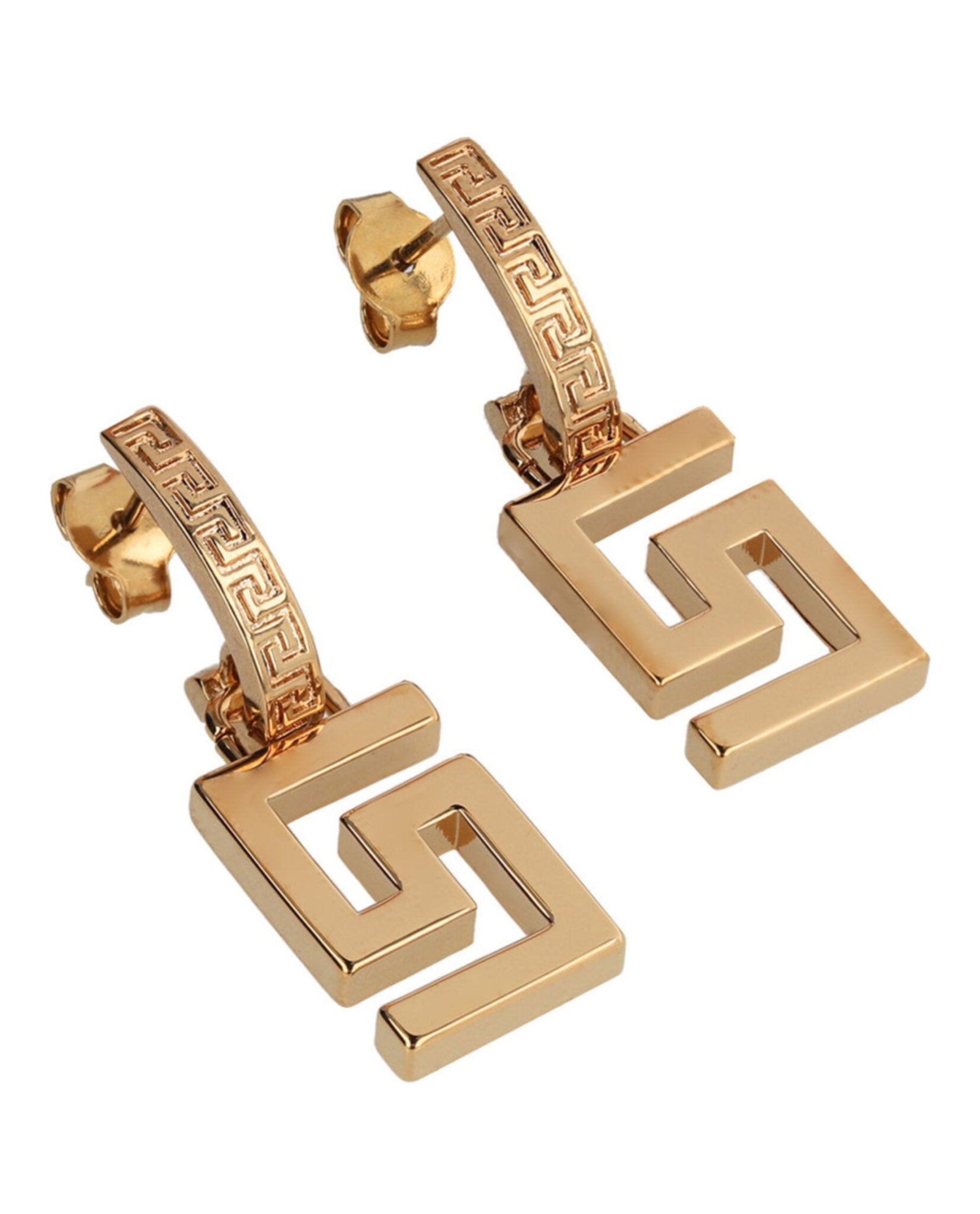 Greca Drop Earrings