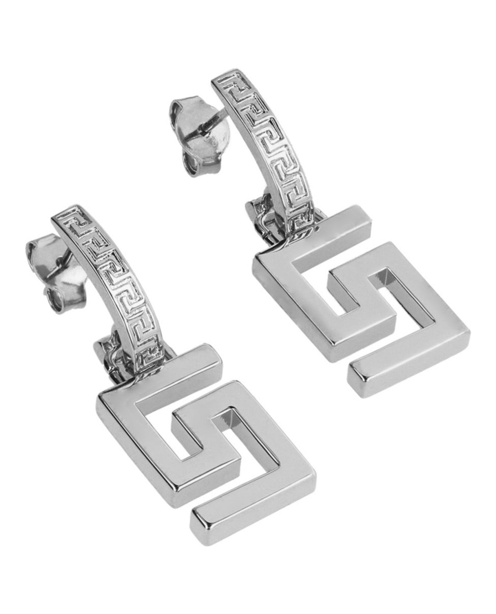 Greca Drop Earrings