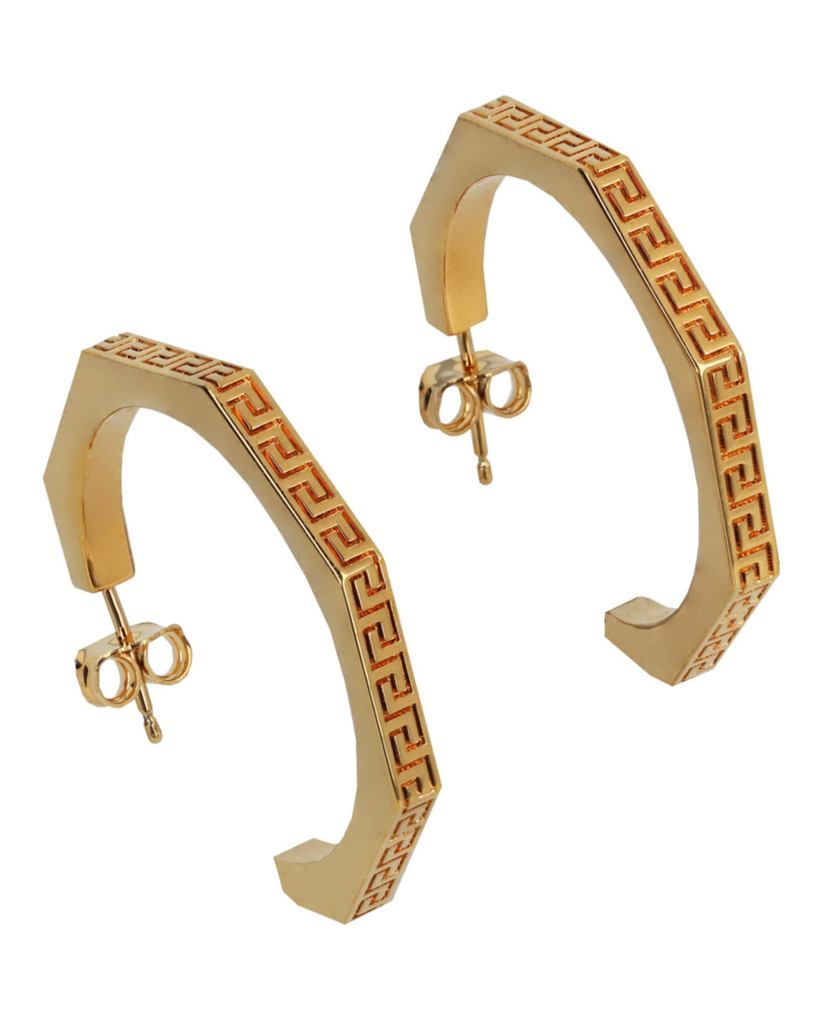 Greca Hoop Earrings