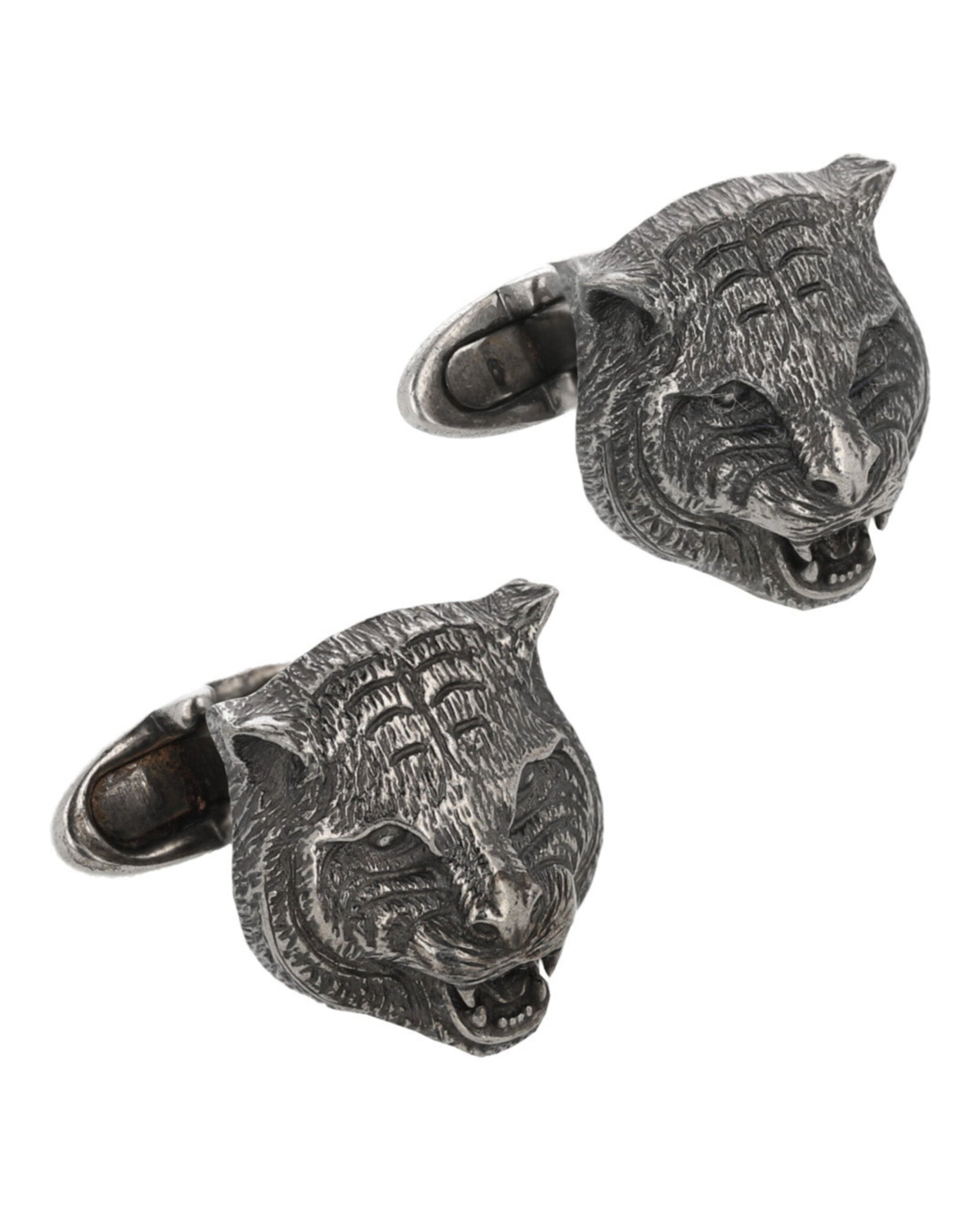 Tiger Sterling Silver Cufflinks