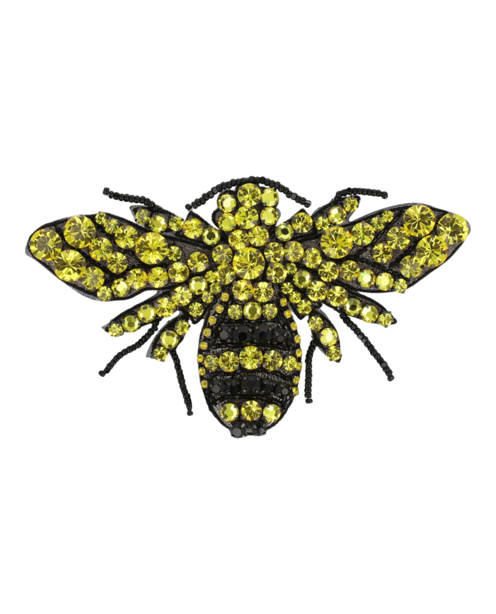 Crystal-Embellished Bee Brooch