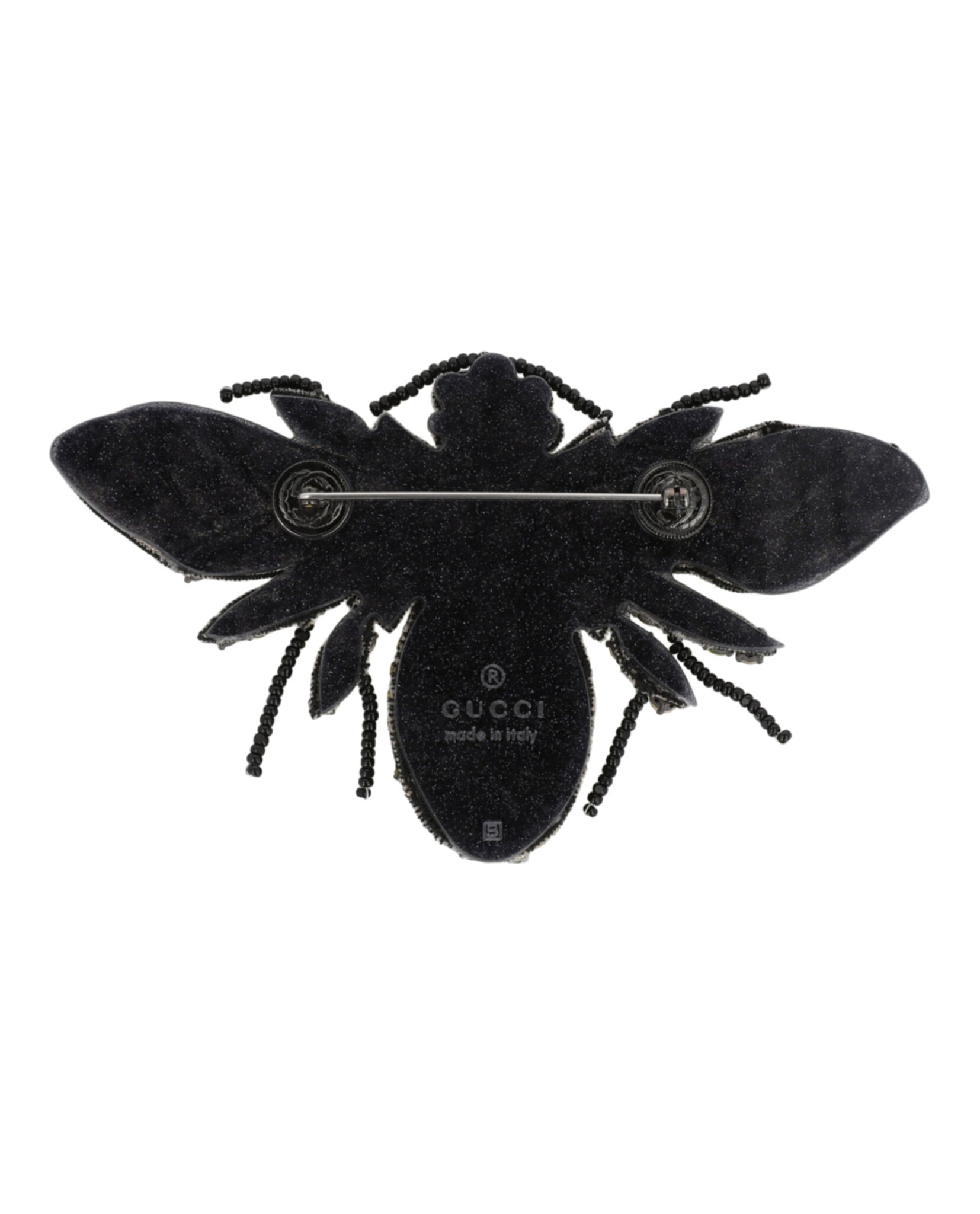 Crystal-Embellished Bee Brooch