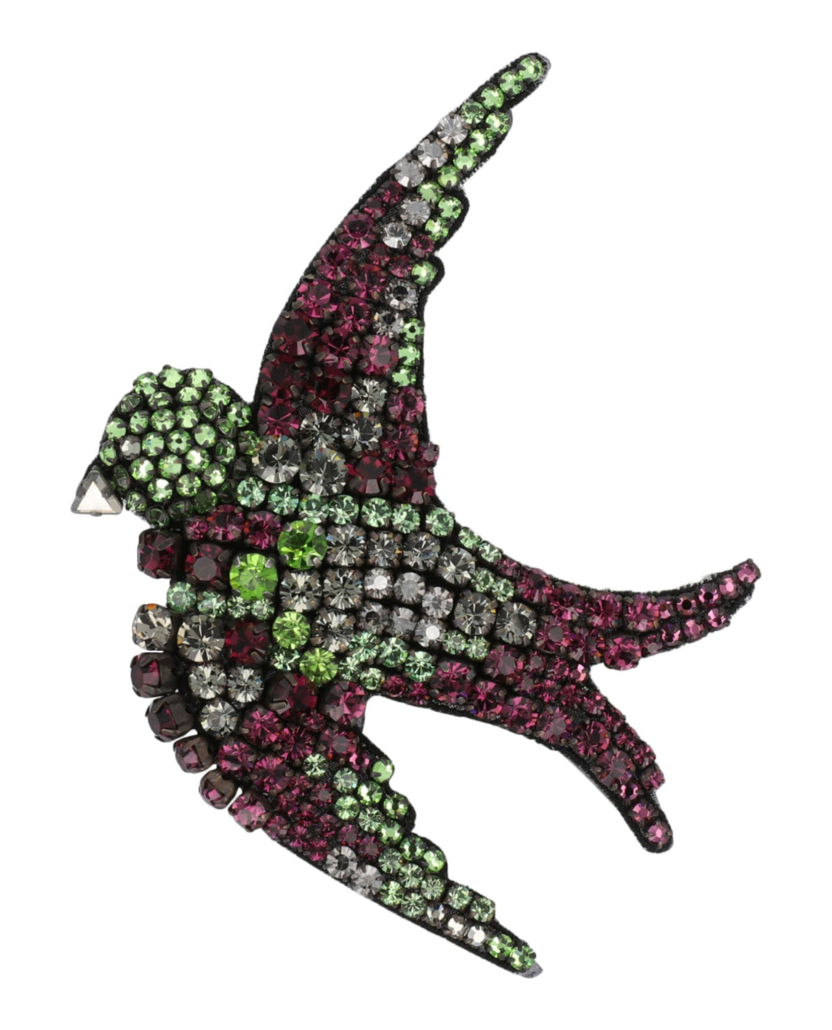 Crystal Embellished Bird Brooch