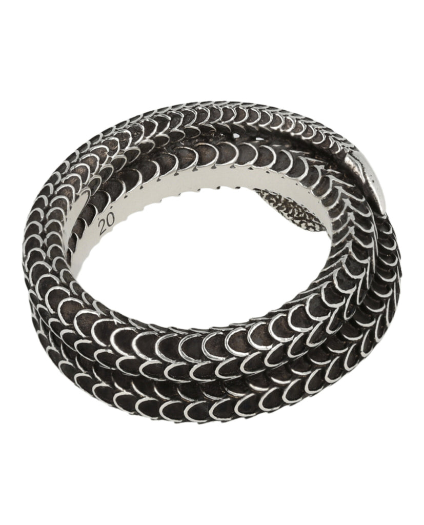 Garden Snake Aged Sterling Silver Snake Ring – Direct Luxury