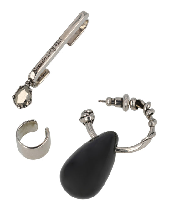 3-Piece Stone Ear Hook Set