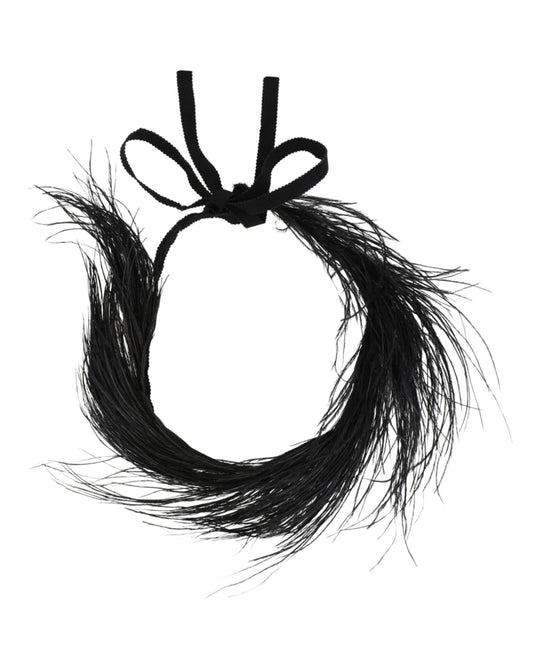 Ostrich Feather Choker Necklace