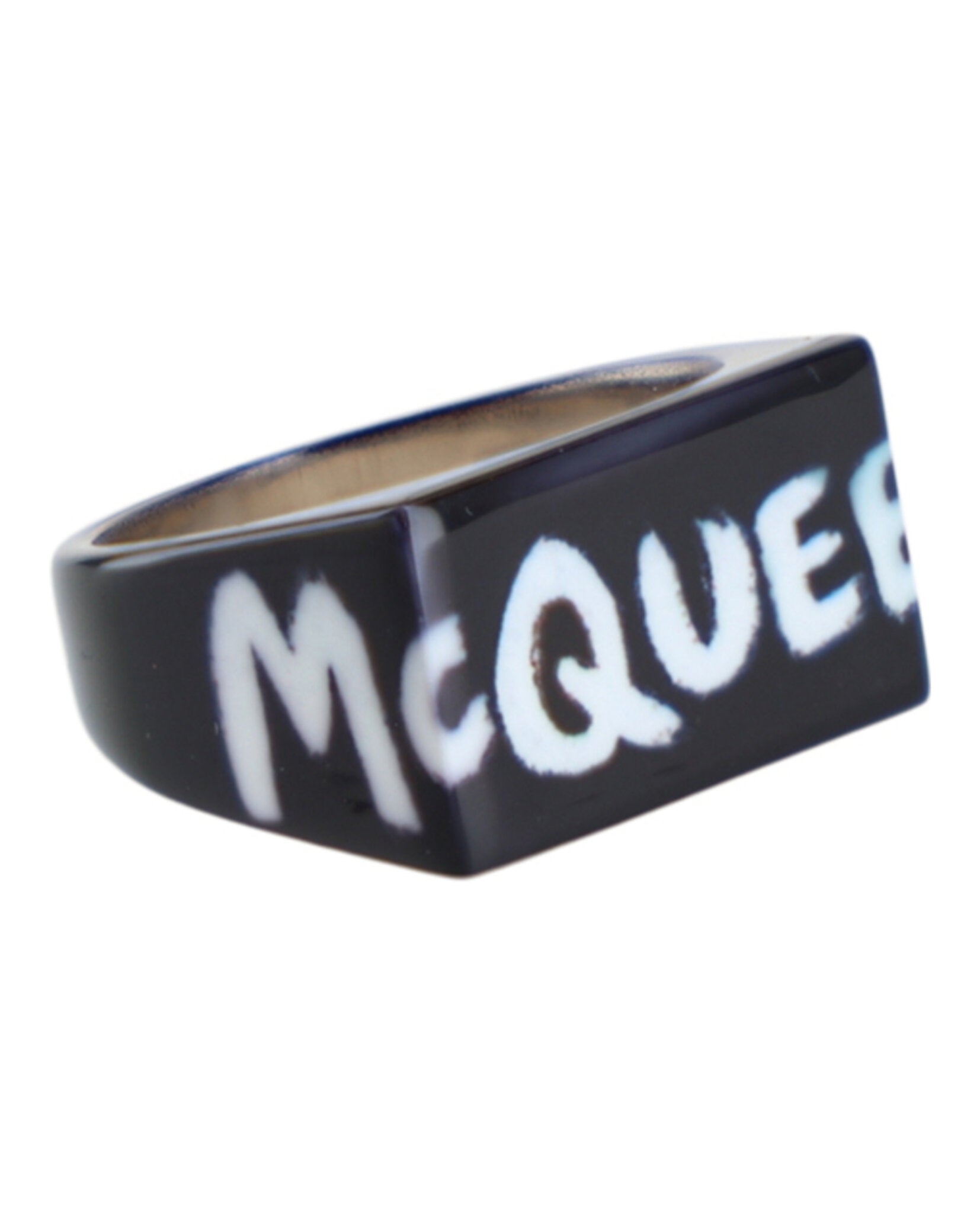 McQueenグラフィティ カットアウト バンドリング　19号 Graffiti Ring – Direct Luxury