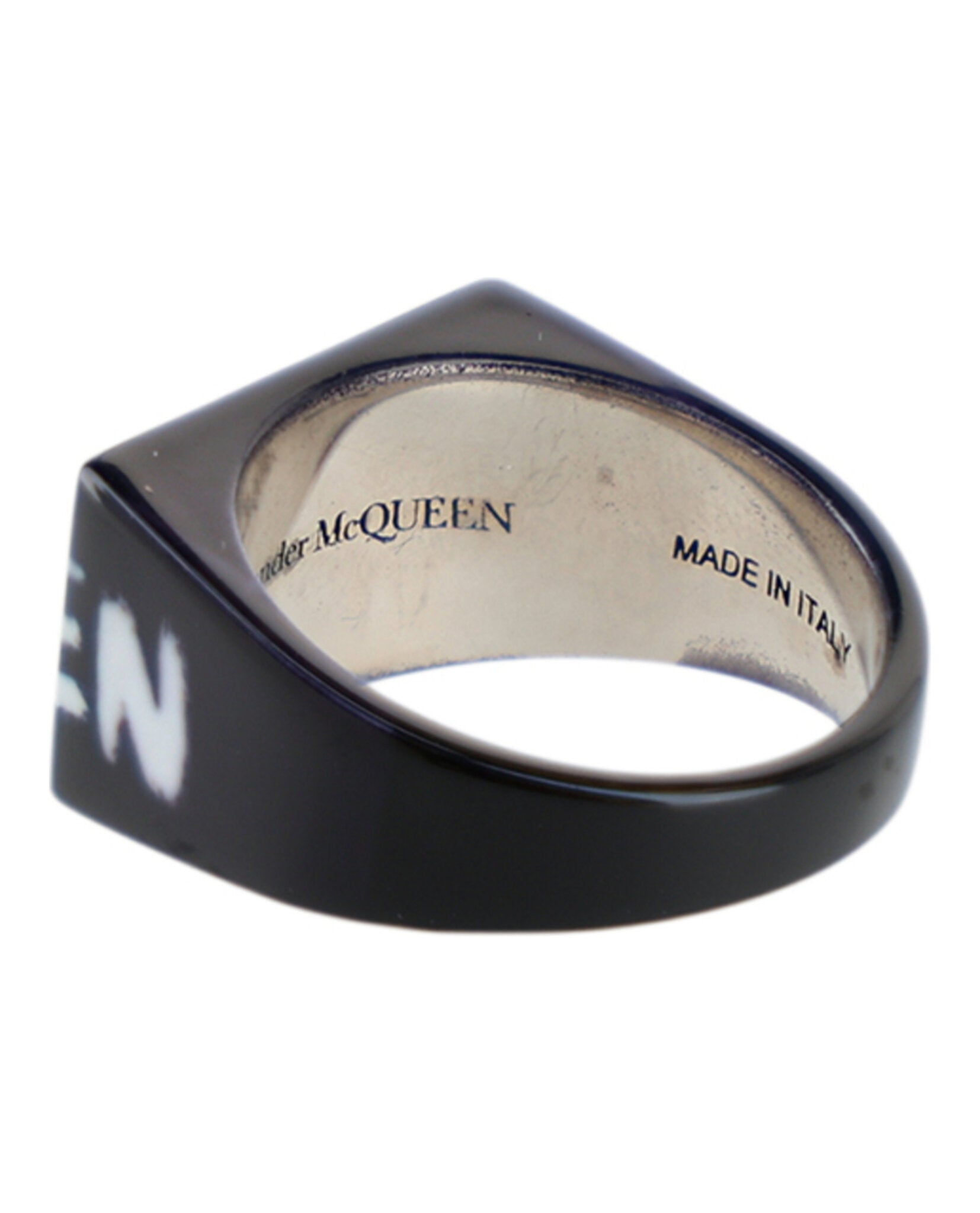 McQueenグラフィティ カットアウト バンドリング　19号 Graffiti Ring – Direct Luxury
