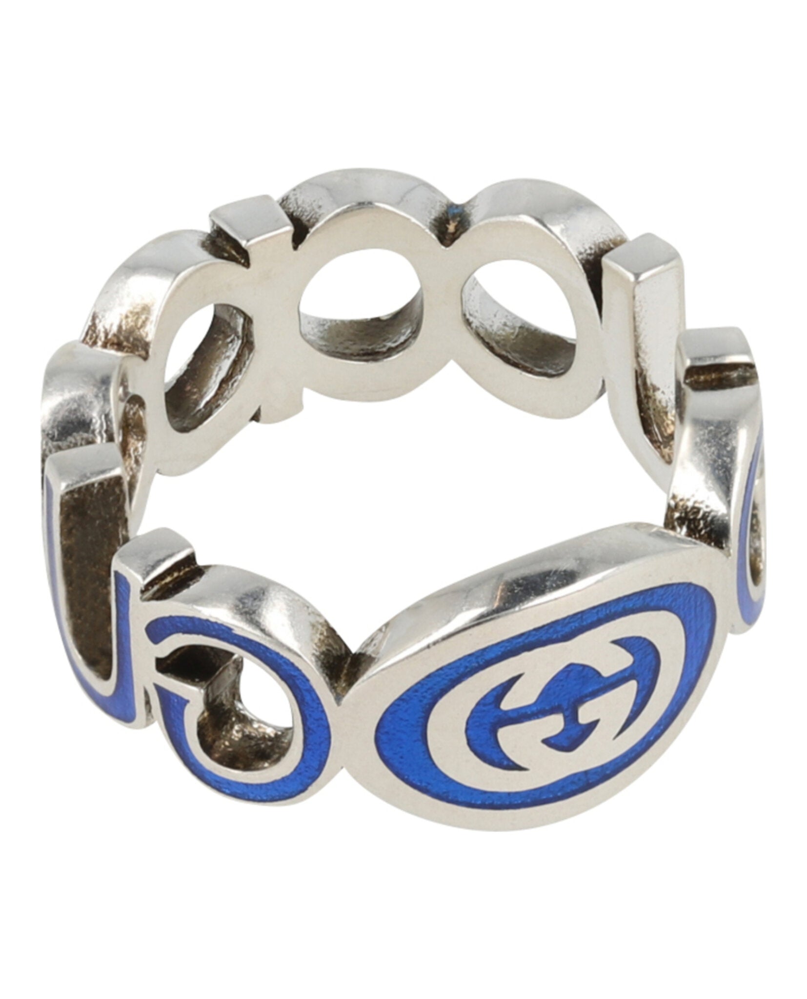 Sterling Silver Interlocking G Ring